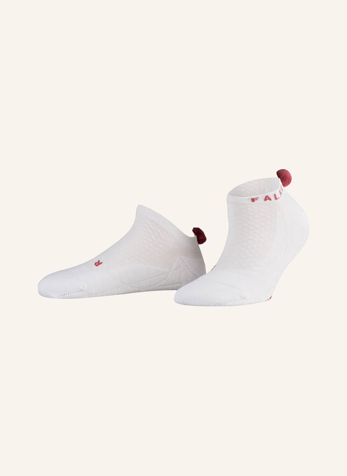 Image of Falke Sneakersocken go2 Pompom weiss