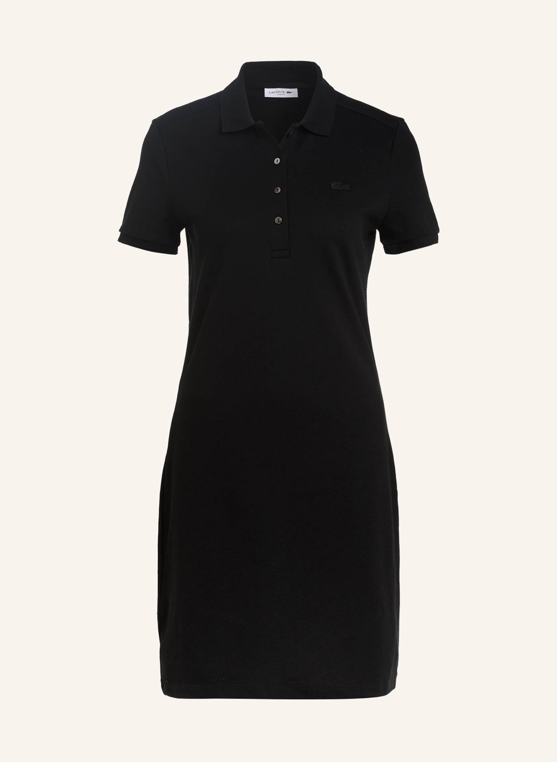 Image of Lacoste Piqué-Polokleid schwarz
