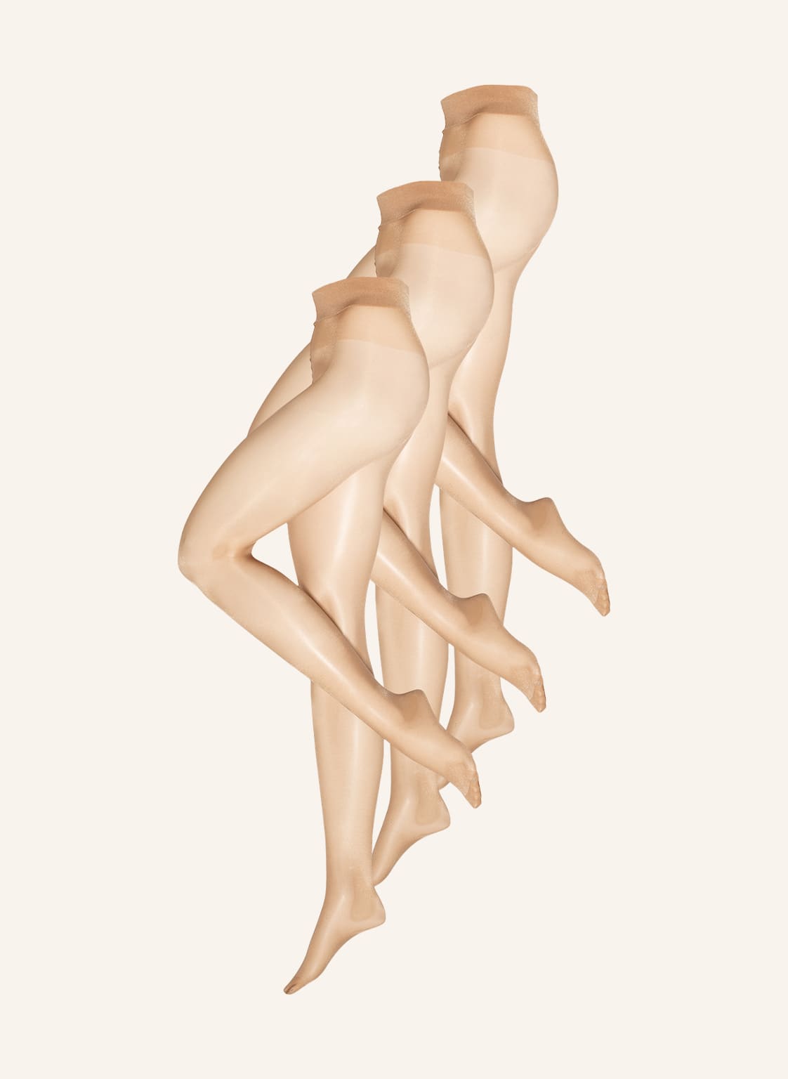 Image of Wolford 3er-Pack Feinstrumpfhosen Satin Touch Comfort beige