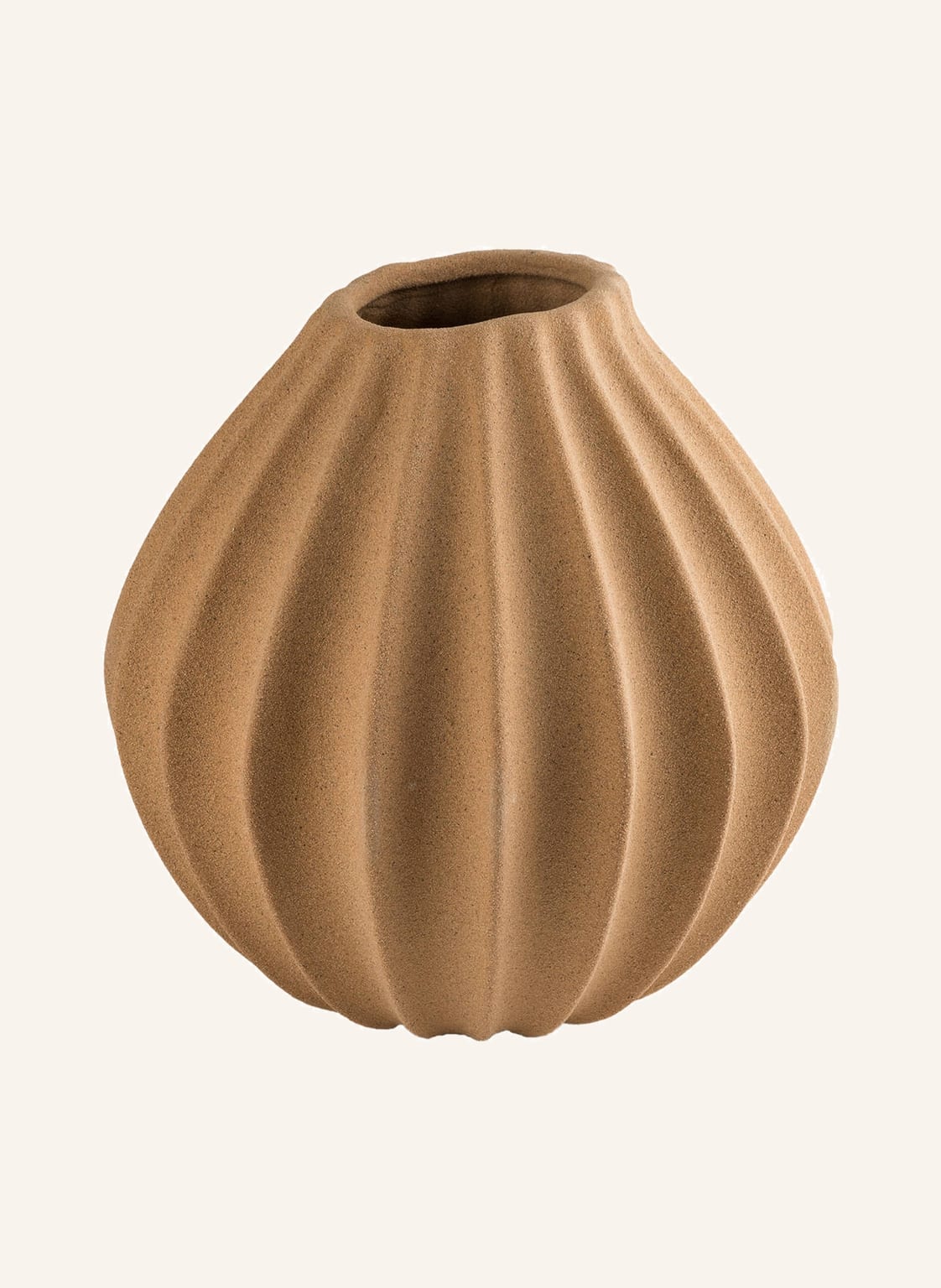 Image of Broste Copenhagen Vase Wide M orange