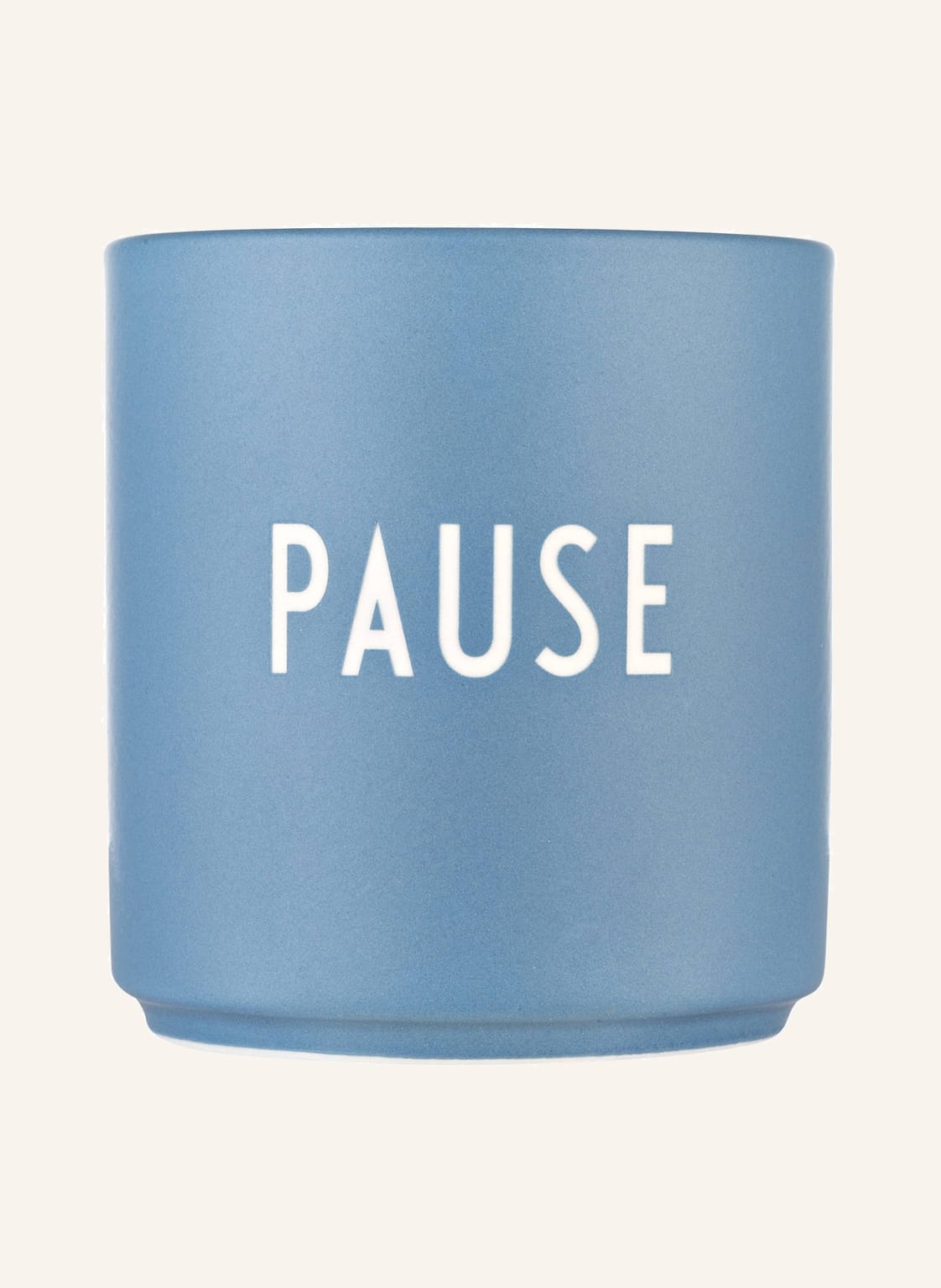 Image of Design Letters Becher Pause blau