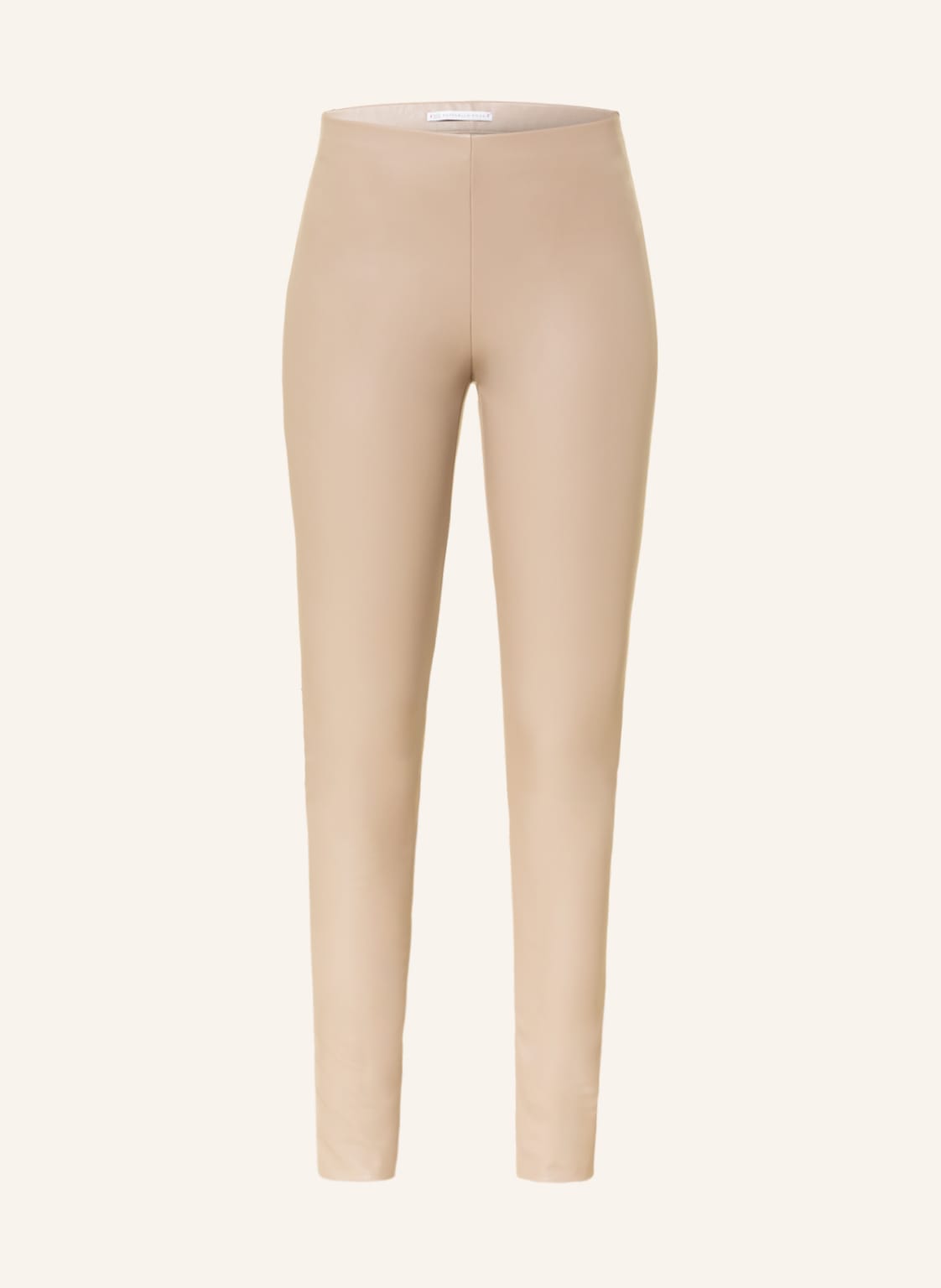 Image of Raffaello Rossi Leggings Resa In Lederoptik beige