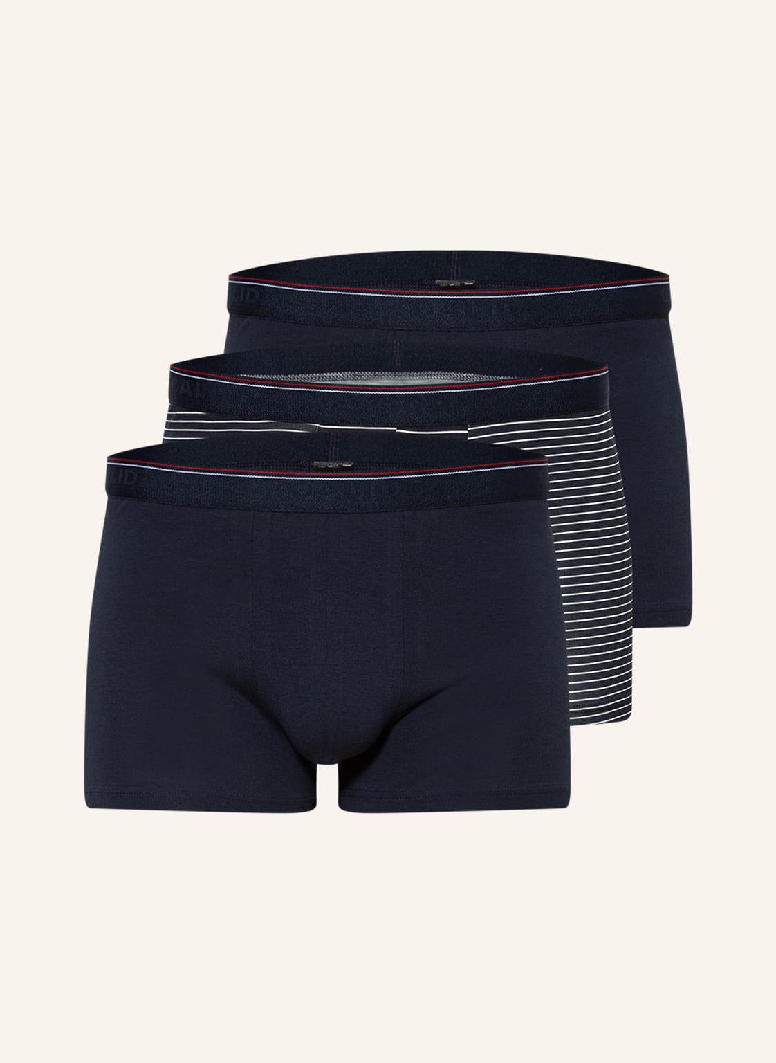 Image of Calida 3er-Pack Boxershorts Natural Benefit blau