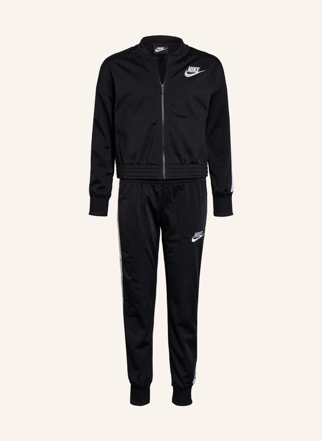 Image of Nike Trainingsanzug Mit Galonstreifen schwarz
