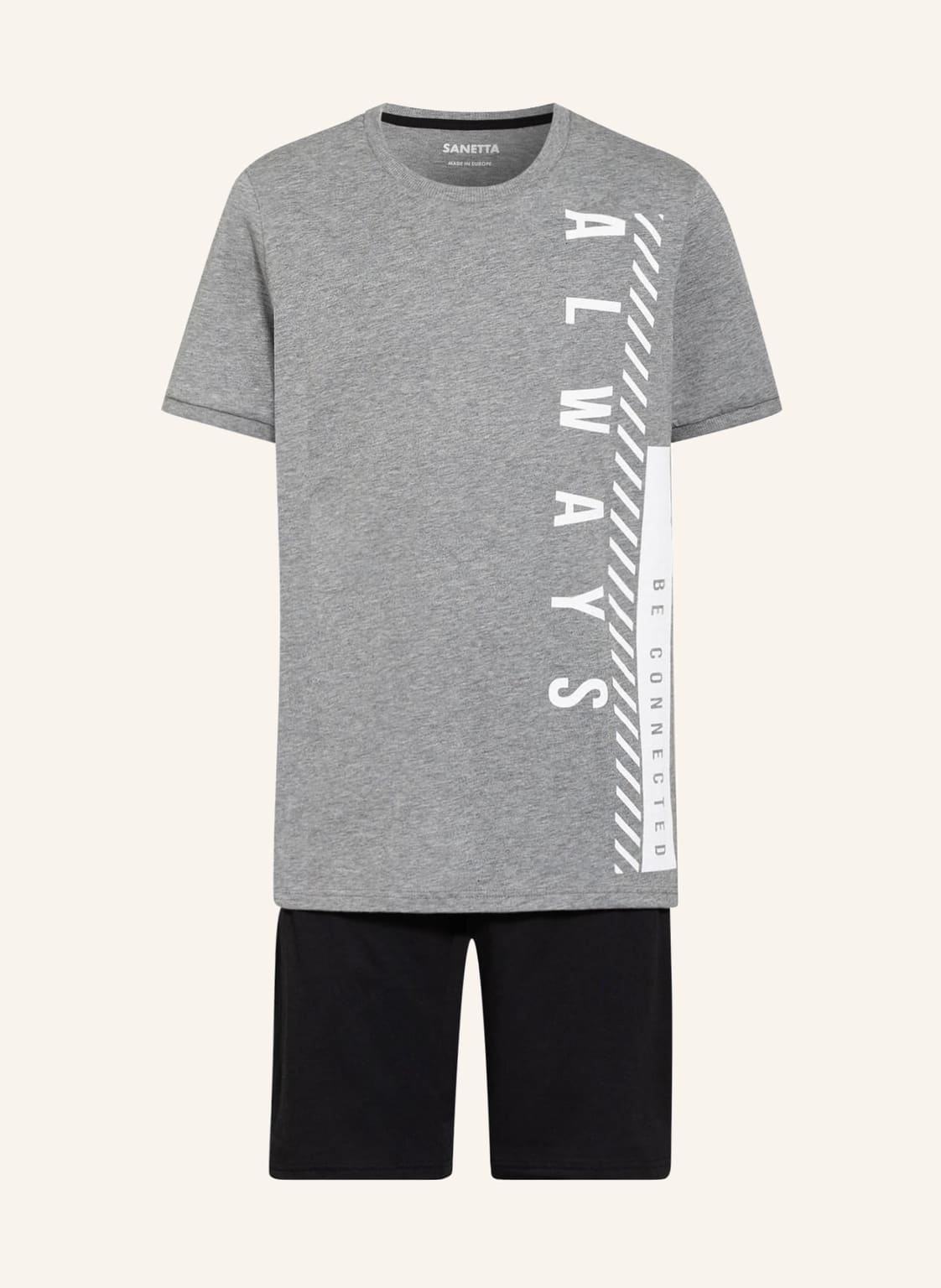 Image of Sanetta Shorty-Schlafanzug grau