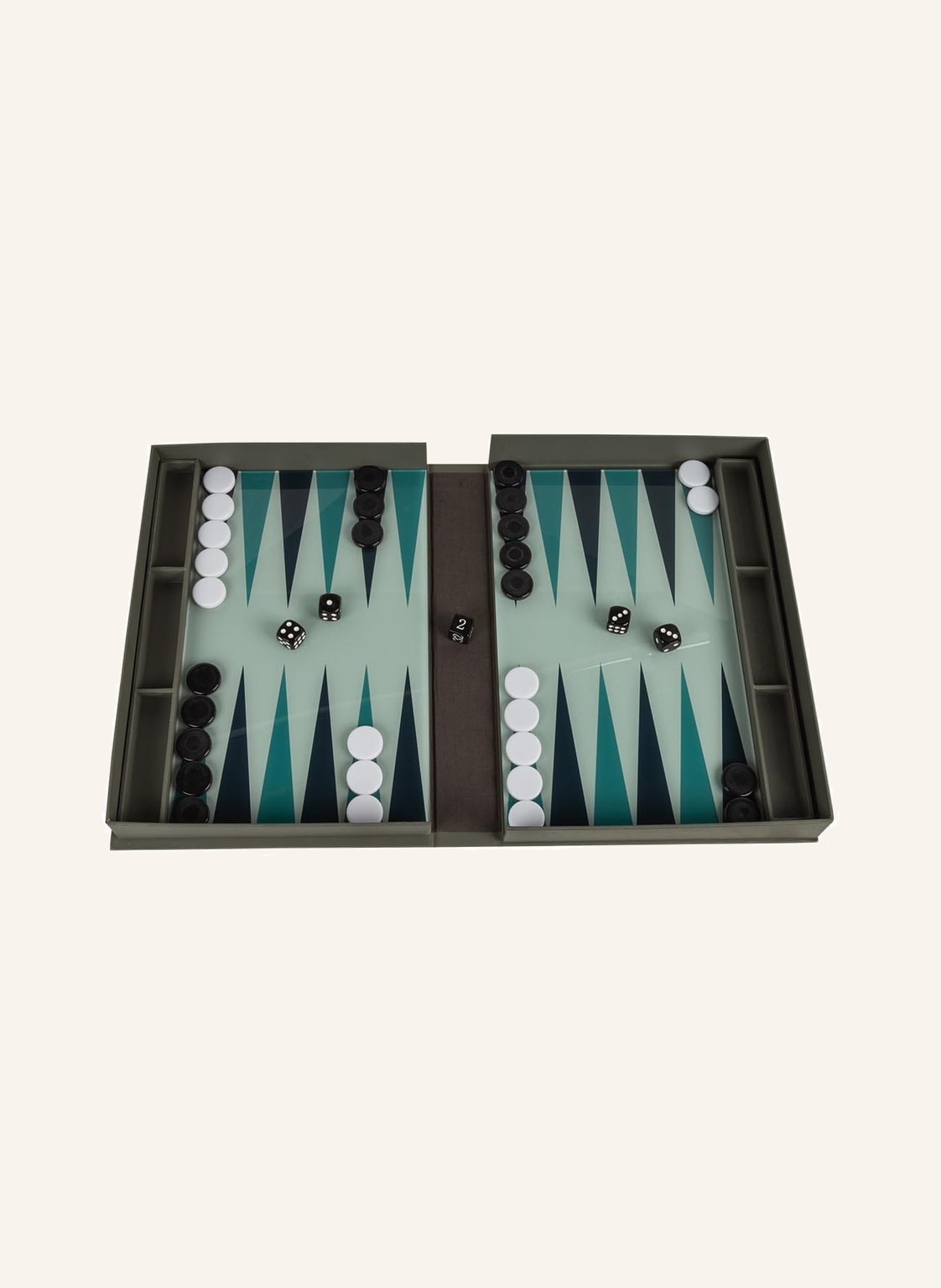 Image of Printworks Brettspiel Classic Backgammon grau