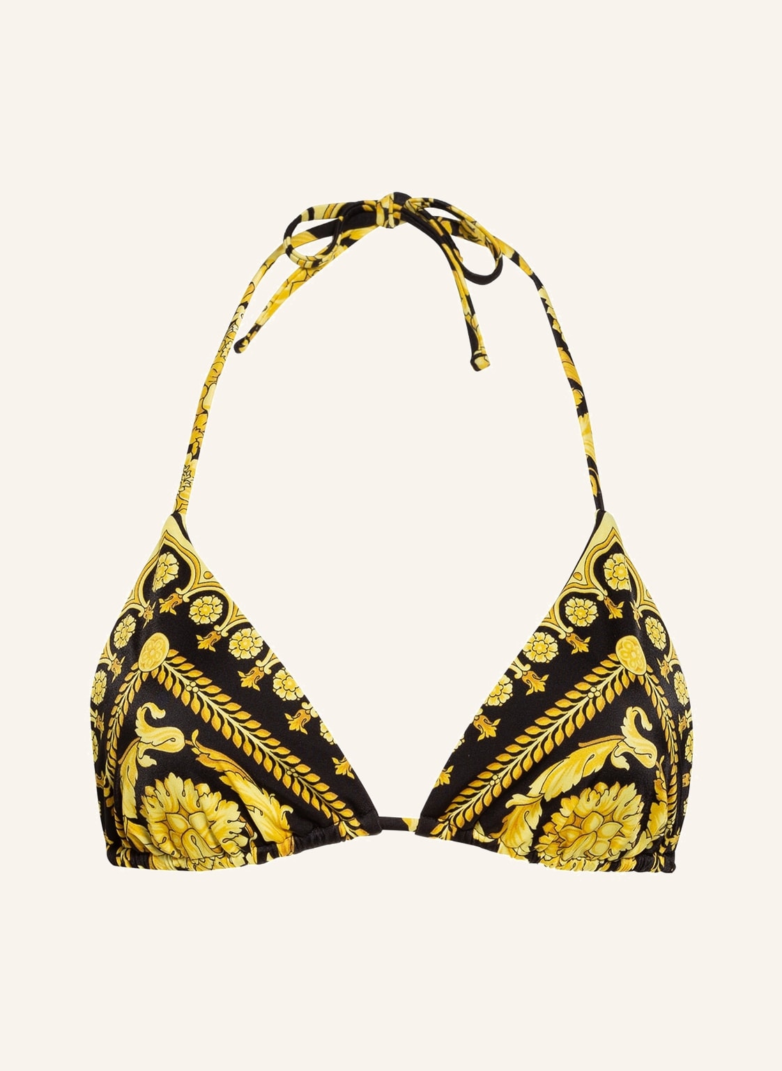 Image of Versace Triangel-Bikini-Top gelb