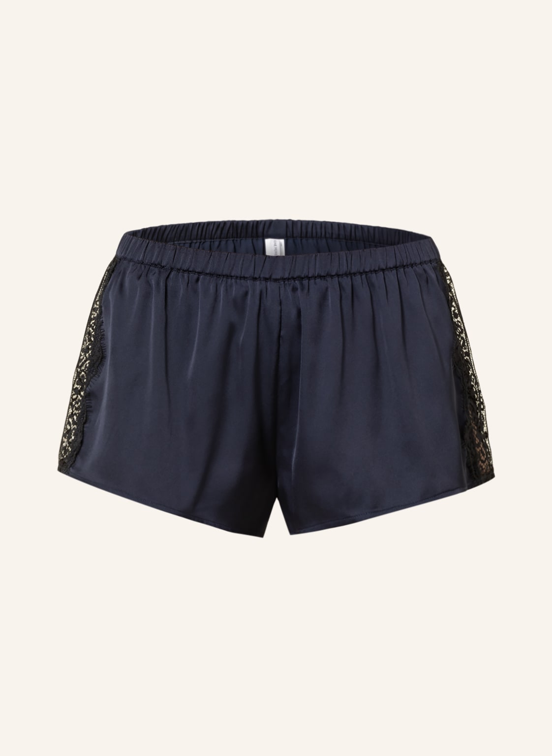 Image of Simone Pérèle Schlafshorts Satin Secrets Aus Satin blau