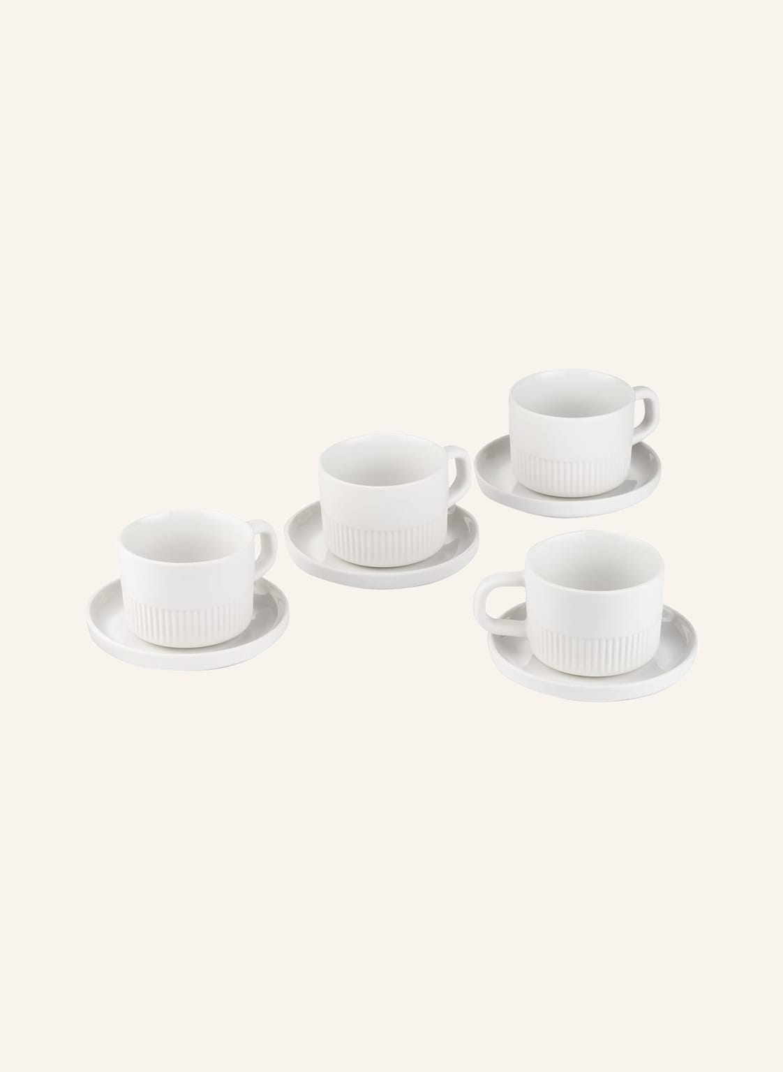 Image of Marc O'polo 4er-Set Espressotassen Moments Mit Untertasse weiss