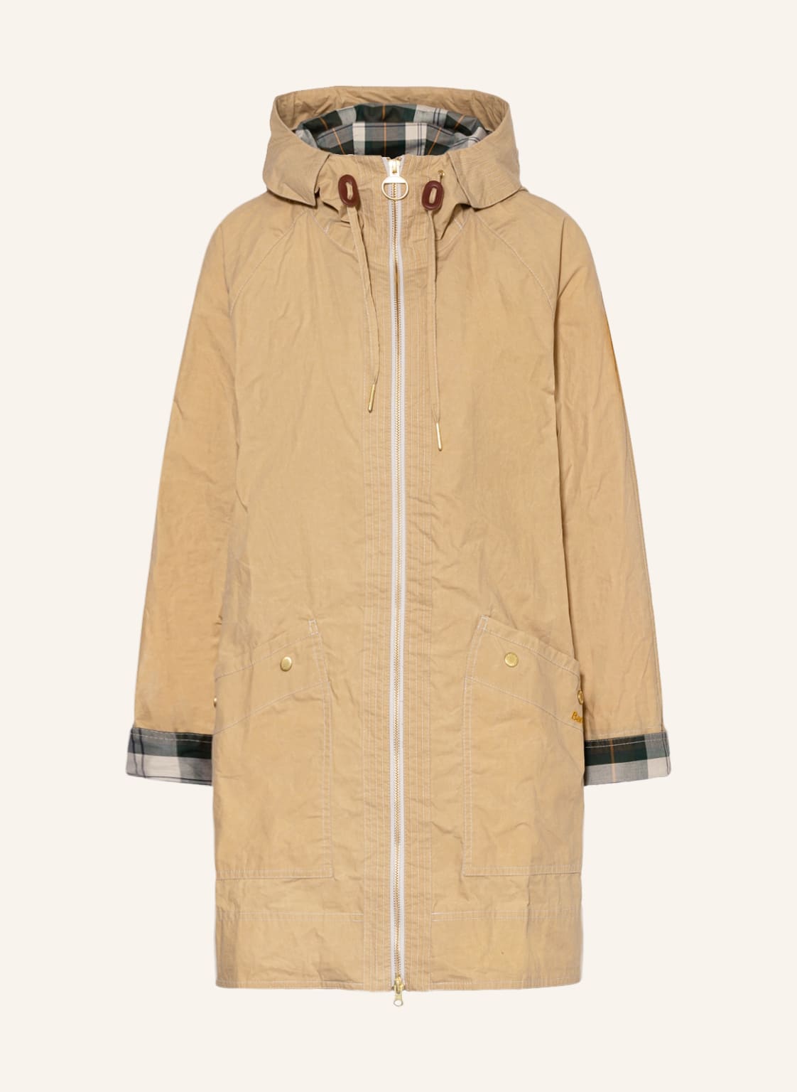 Image of Barbour Parka Clevedon beige