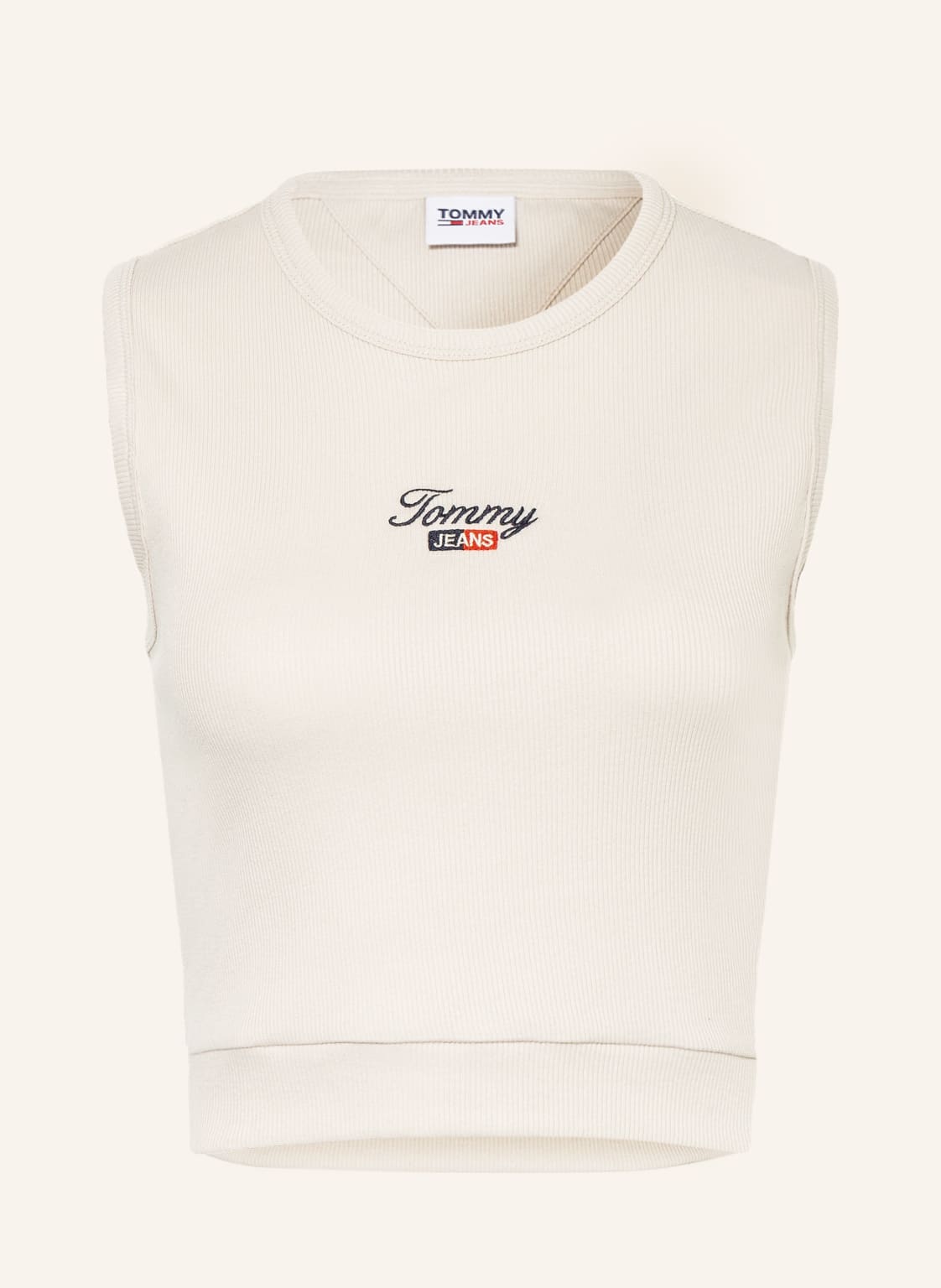Image of Tommy Jeans Cropped-Top beige