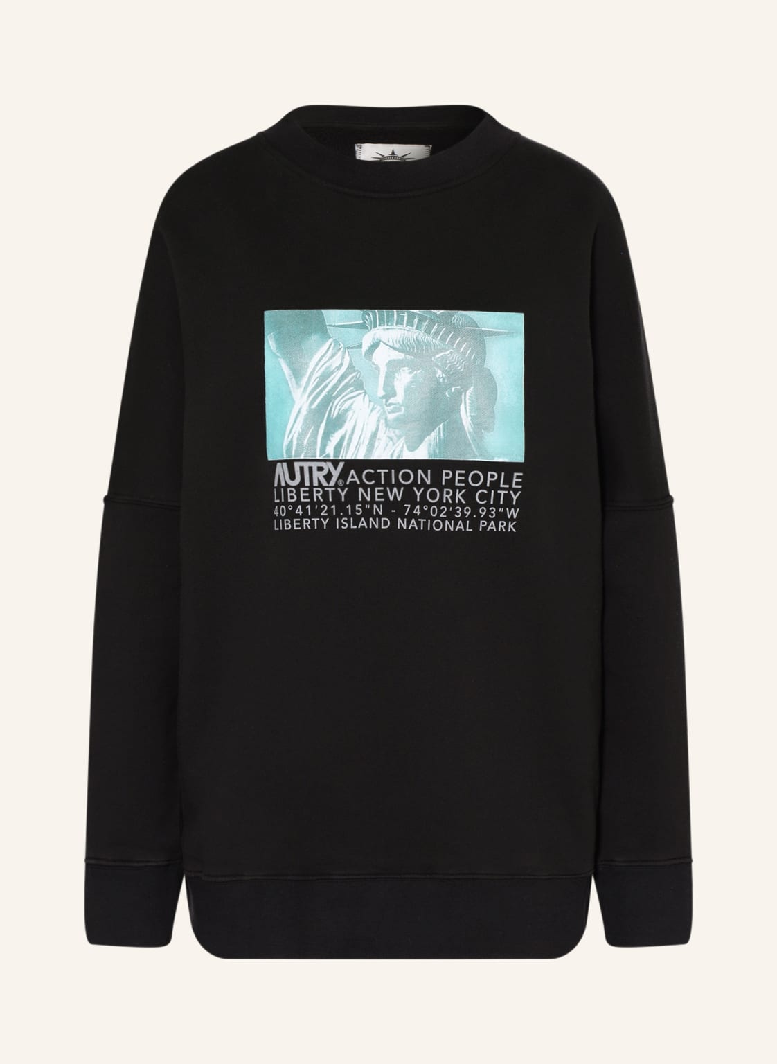 Image of Autry Oversized-Sweatshirt schwarz