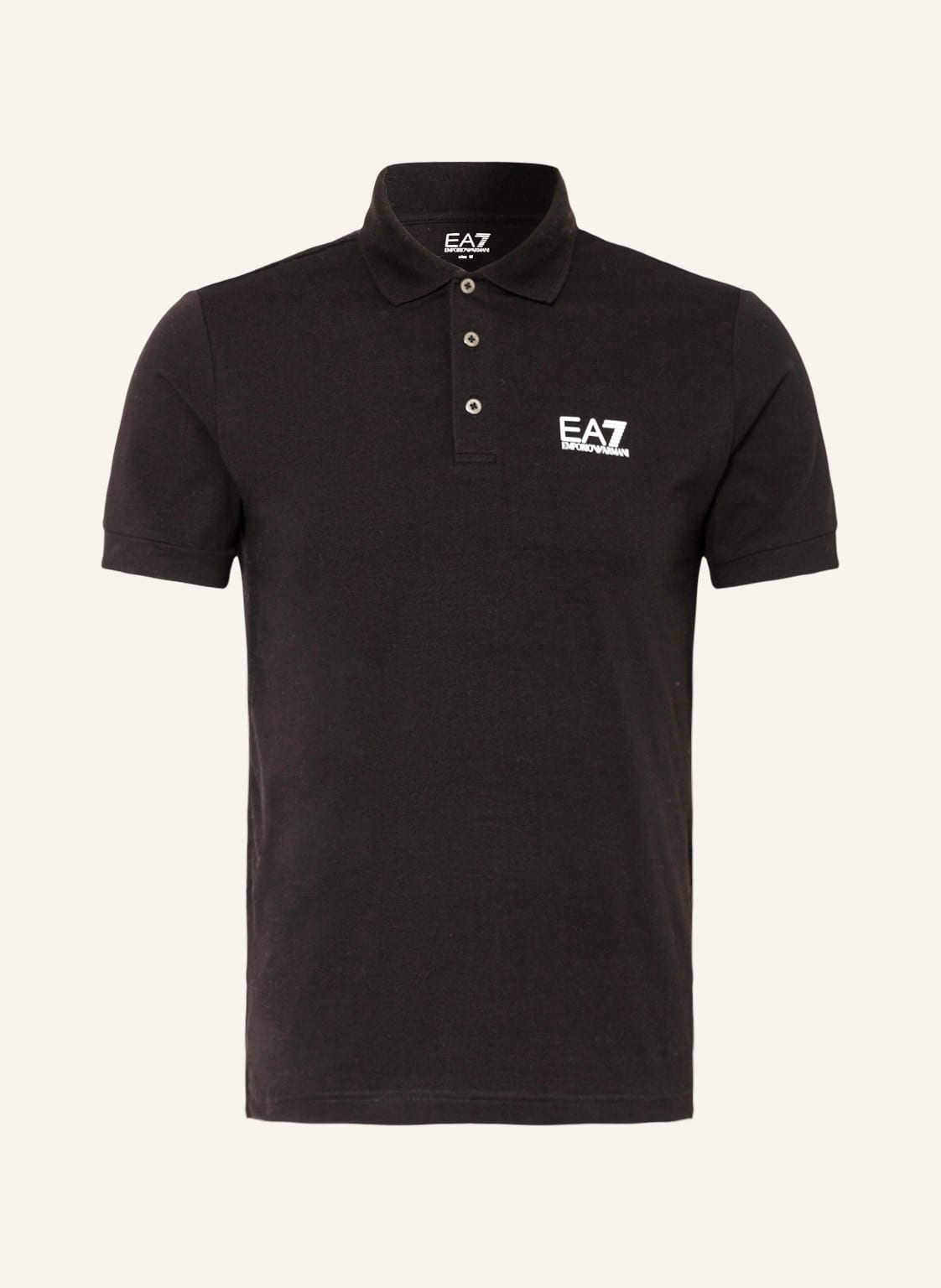 Image of ea7 Emporio Armani Jersey-Poloshirt schwarz