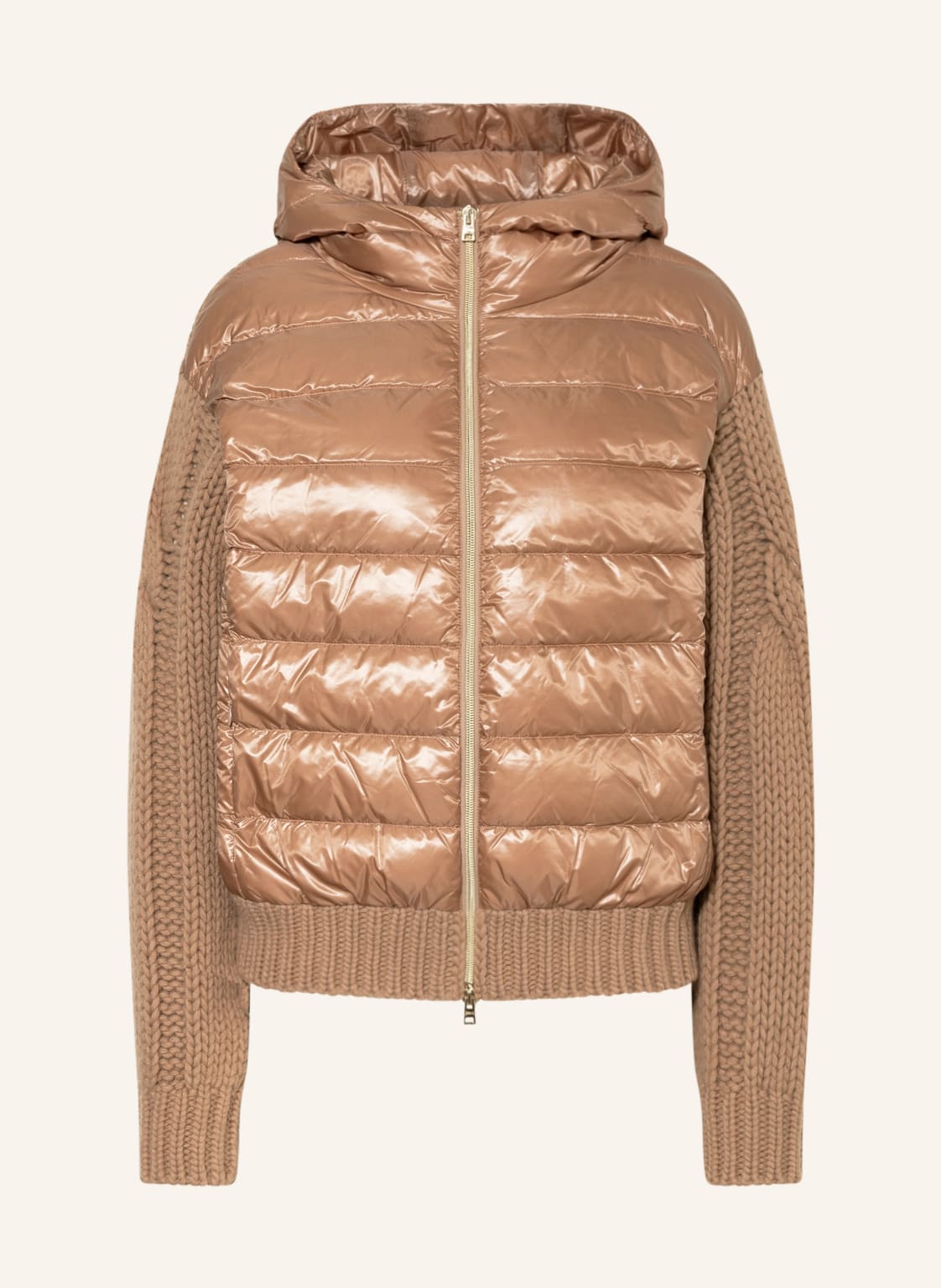 Image of Herno Daunenjacke Im Materialmix braun