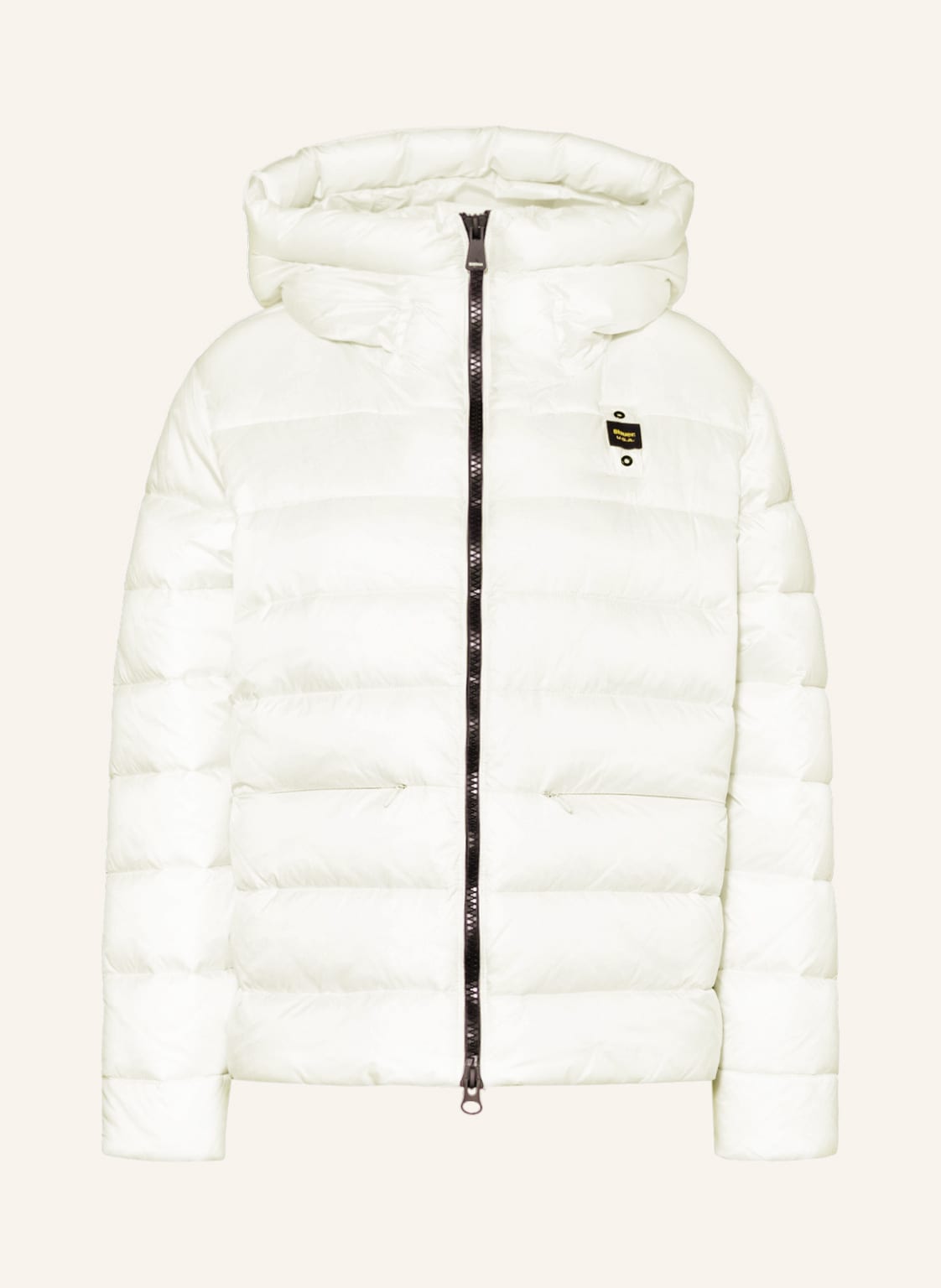 Image of Blauer Steppjacke Mit Sorona®Aura-Isolierung weiss