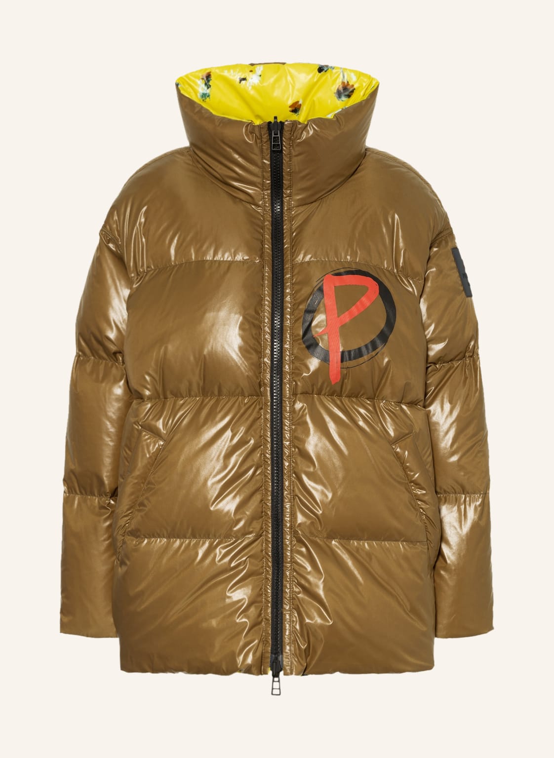 Image of Peuterey Oversized-Daunenjacke Friedan gelb