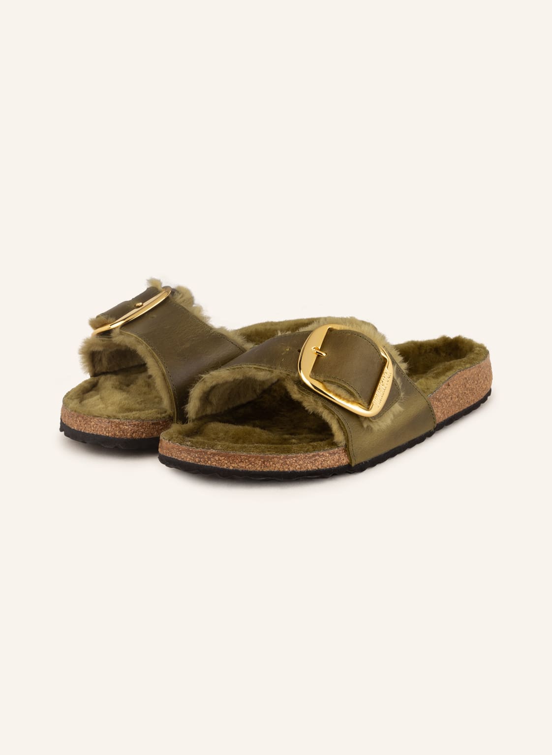 Image of Birkenstock Pantoletten Madrid Big Buckle gruen