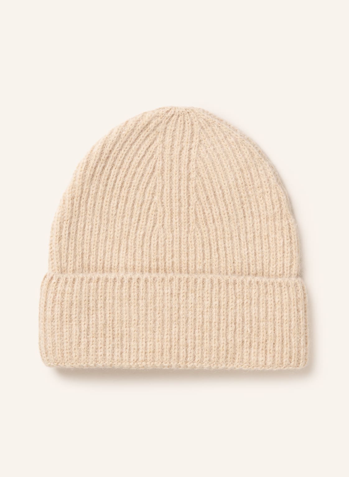 Image of Closed Mütze Mit Alpaka beige