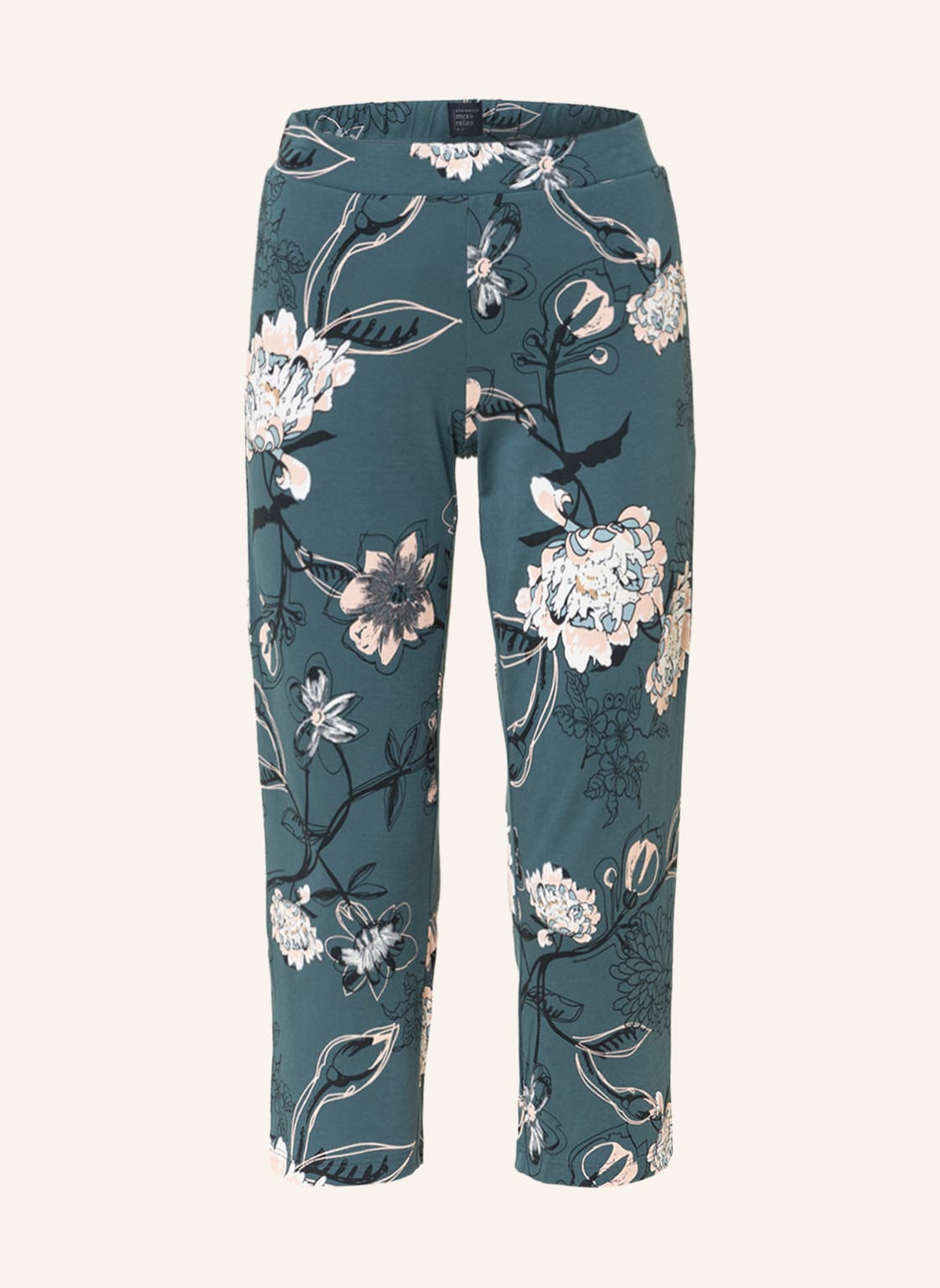 Image of Schiesser 3/4-Schlafhose Mix+Relax gruen