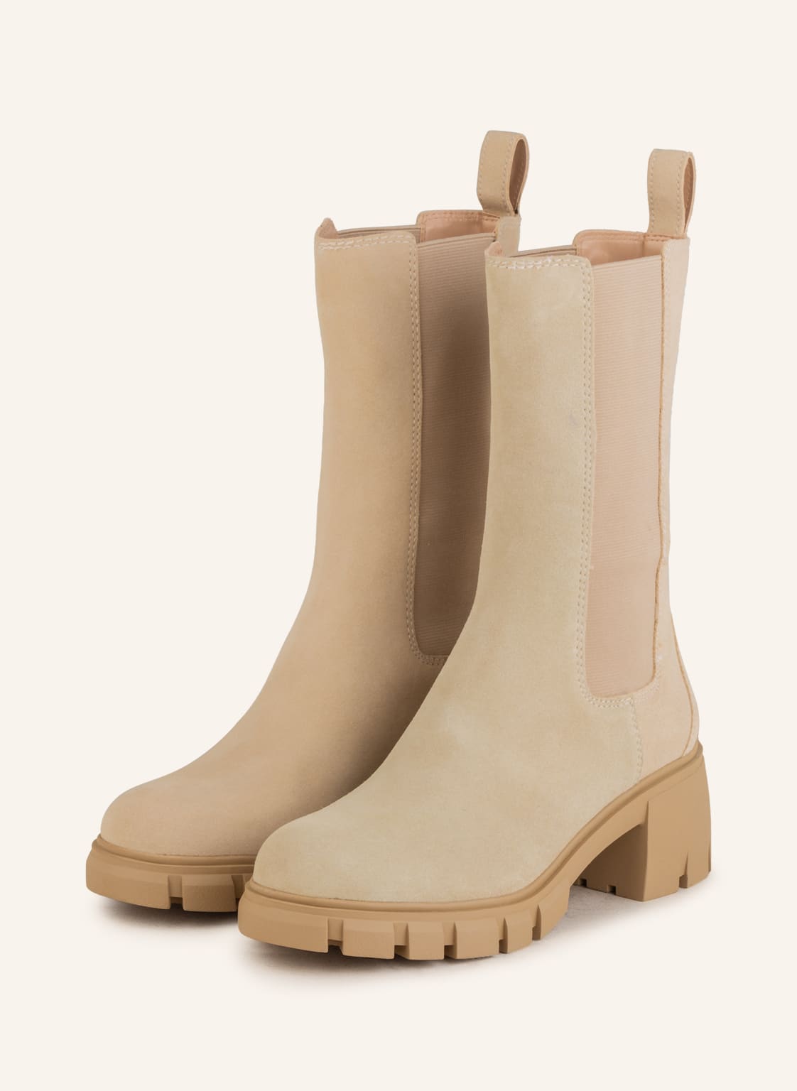Image of Steve Madden Chelsea-Boots Hype beige