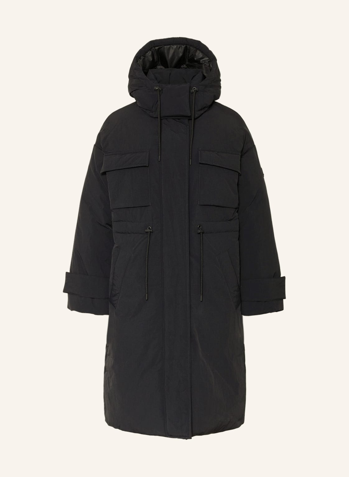 Image of Marc O'polo Denim Steppmantel Mit Abnehmbarer Kapuze schwarz