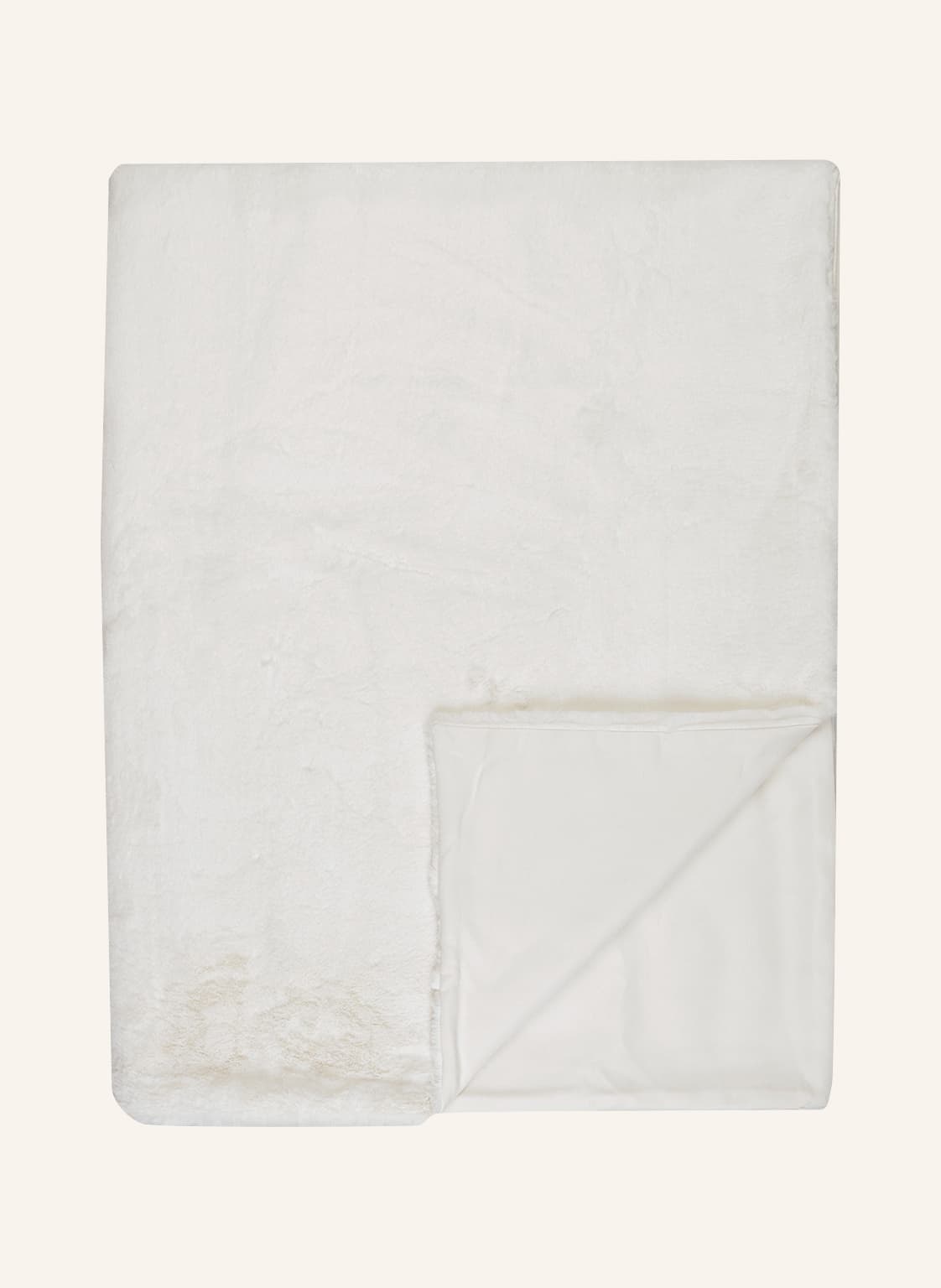 Image of Eb Home Kunstfell-Plaid weiss