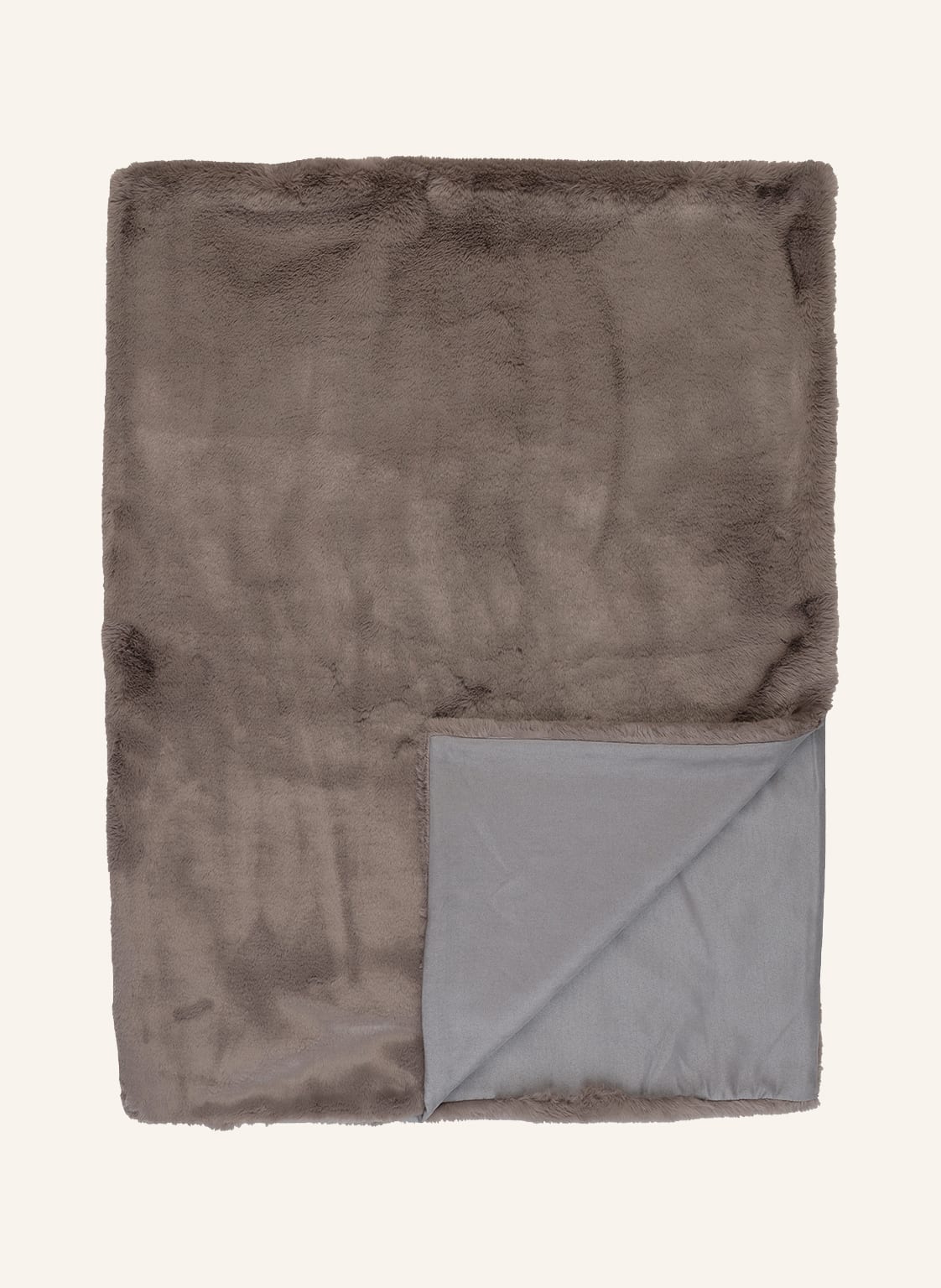 Image of Eb Home Kunstfell-Plaid grau