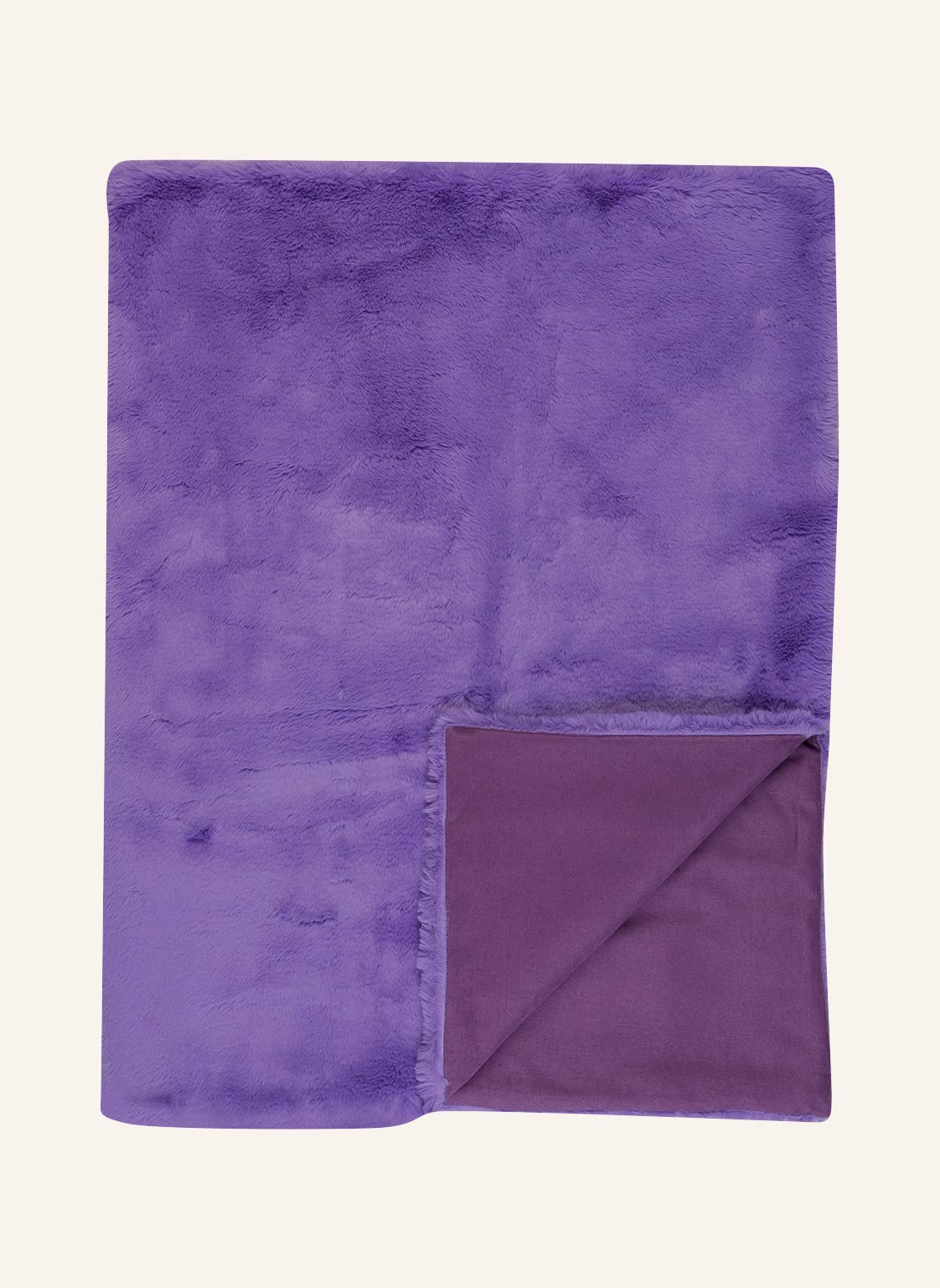 Image of Eb Home Kunstfell-Plaid violett