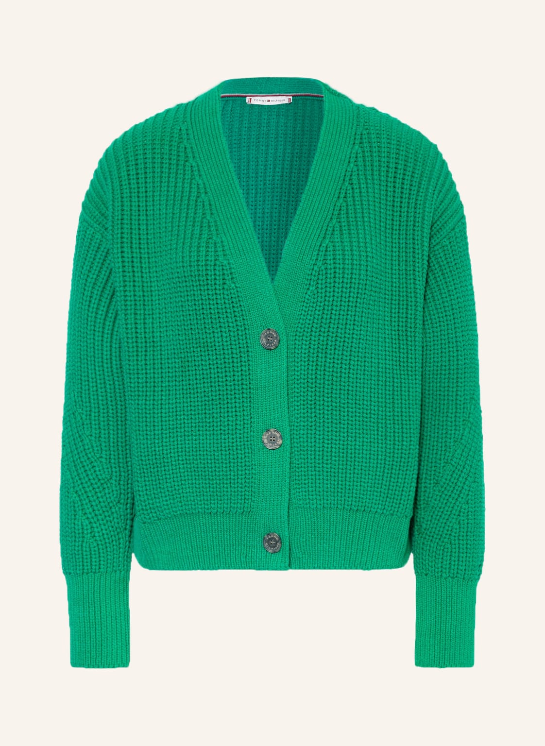 Image of Tommy Hilfiger Oversized-Strickjacke gruen