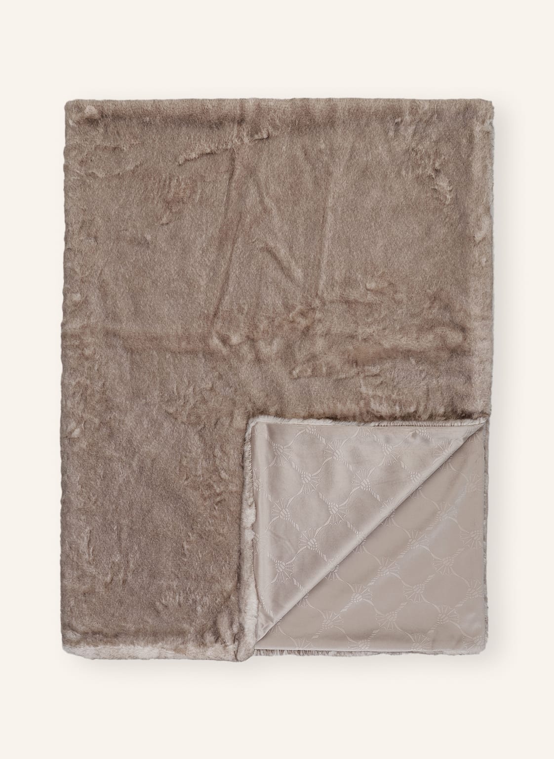 Image of Joop! Kunstfell-Plaid beige