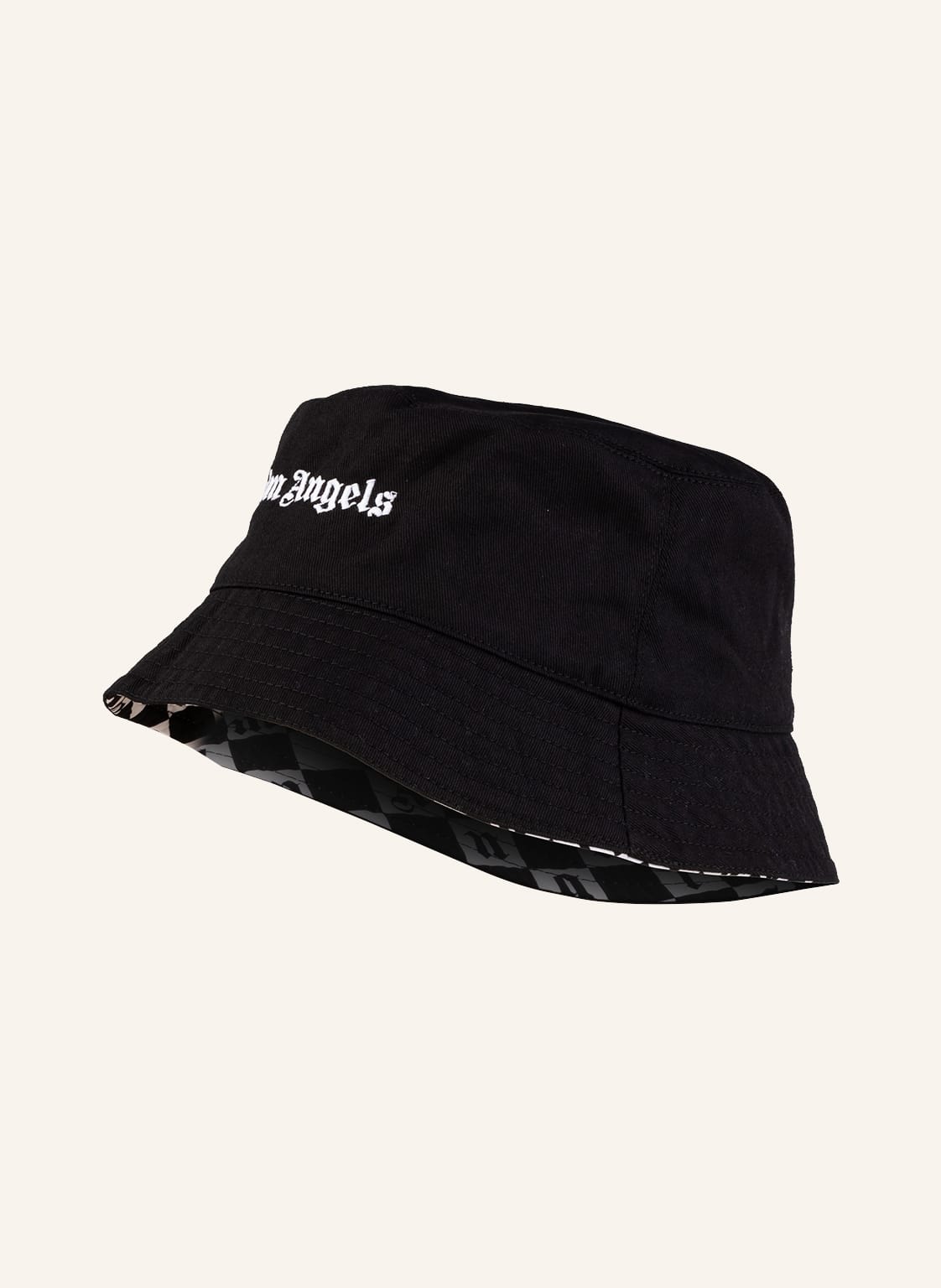 Image of Palm Angels Bucket-Hat Zum Wenden schwarz