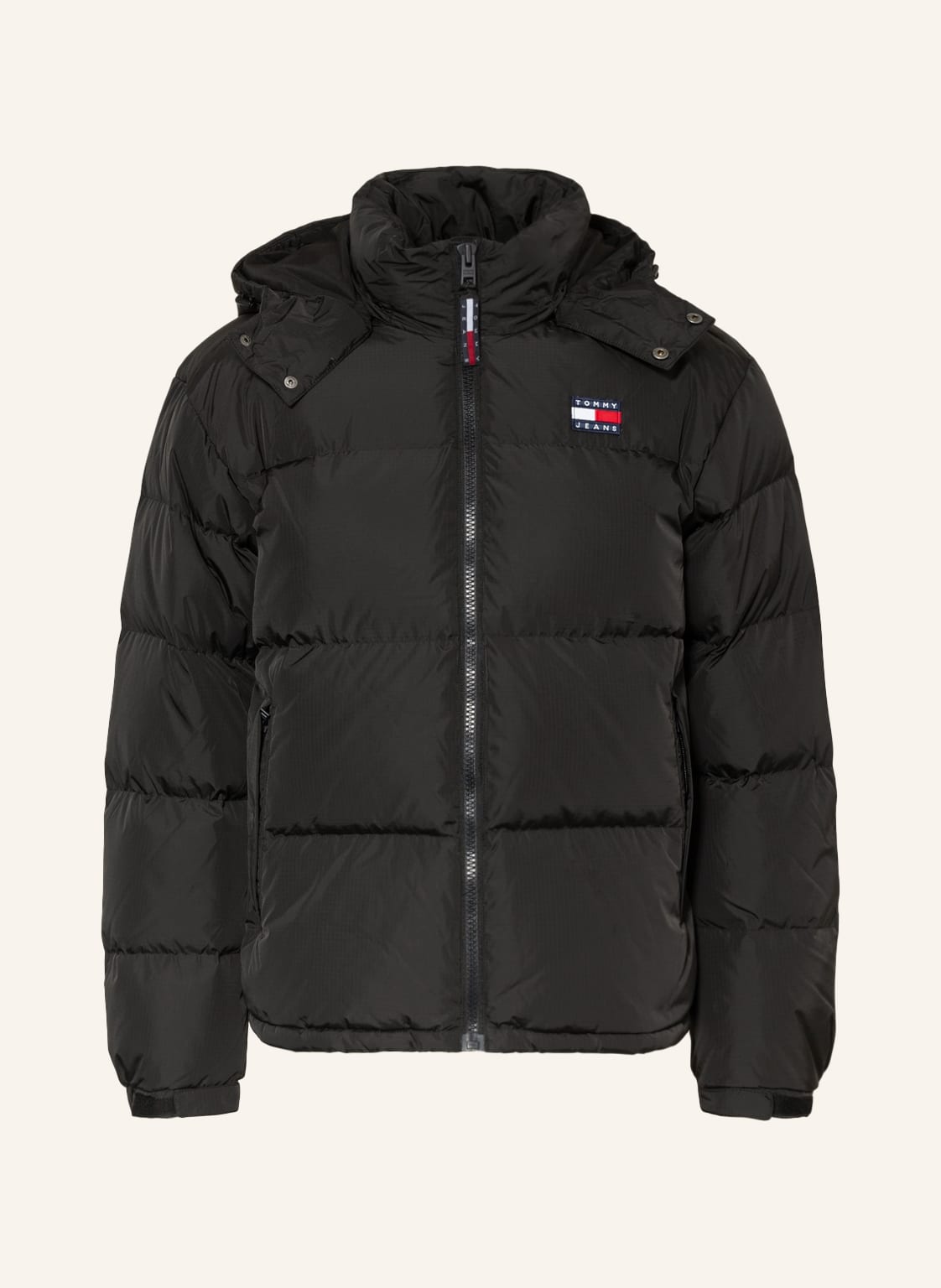 Image of Tommy Jeans Daunenjacke Alaska Mit Abnehmbarer Kapuze schwarz