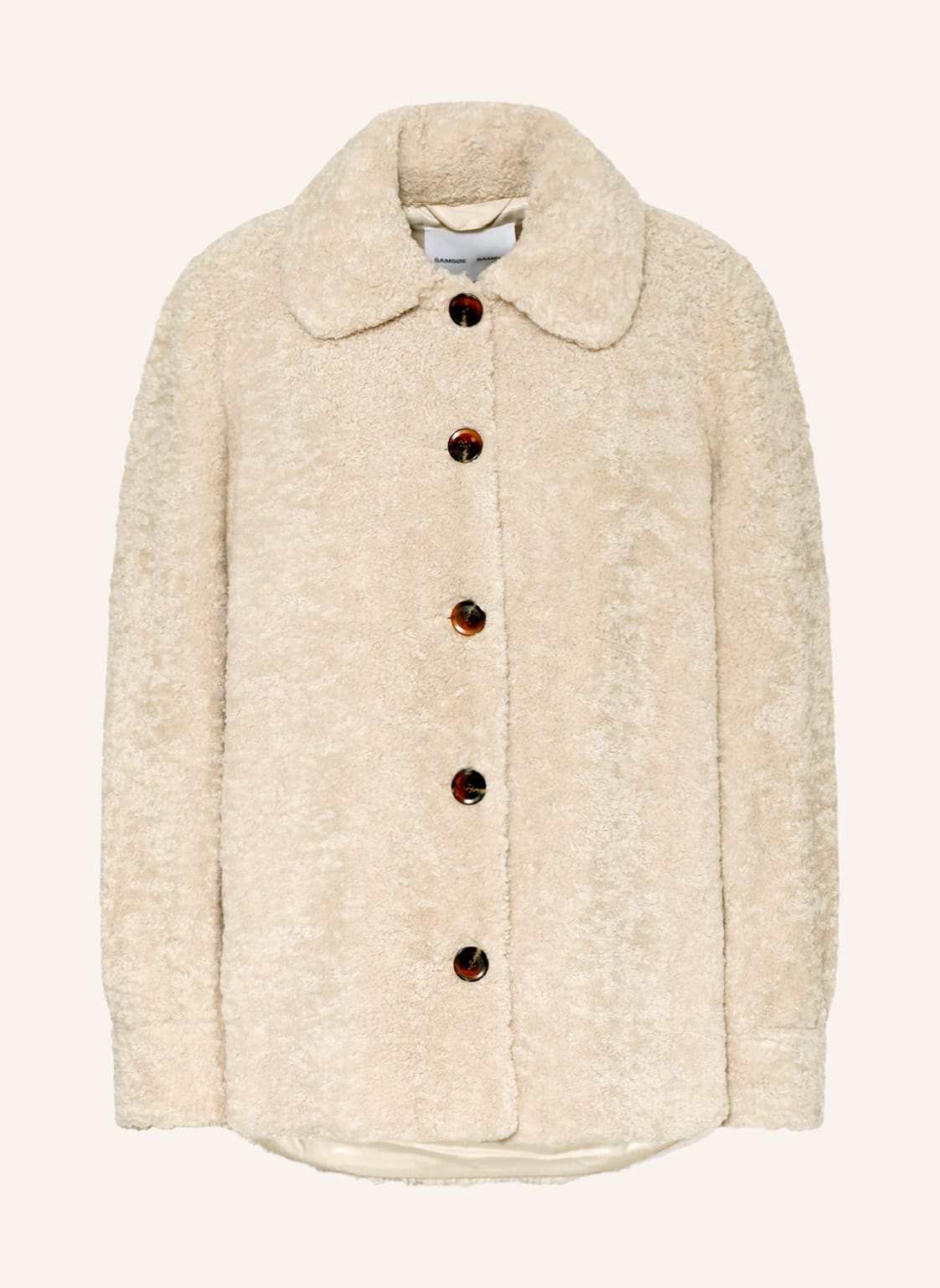 Image of Samsøe Samsøe Teddyfell-Jacke Aylina beige