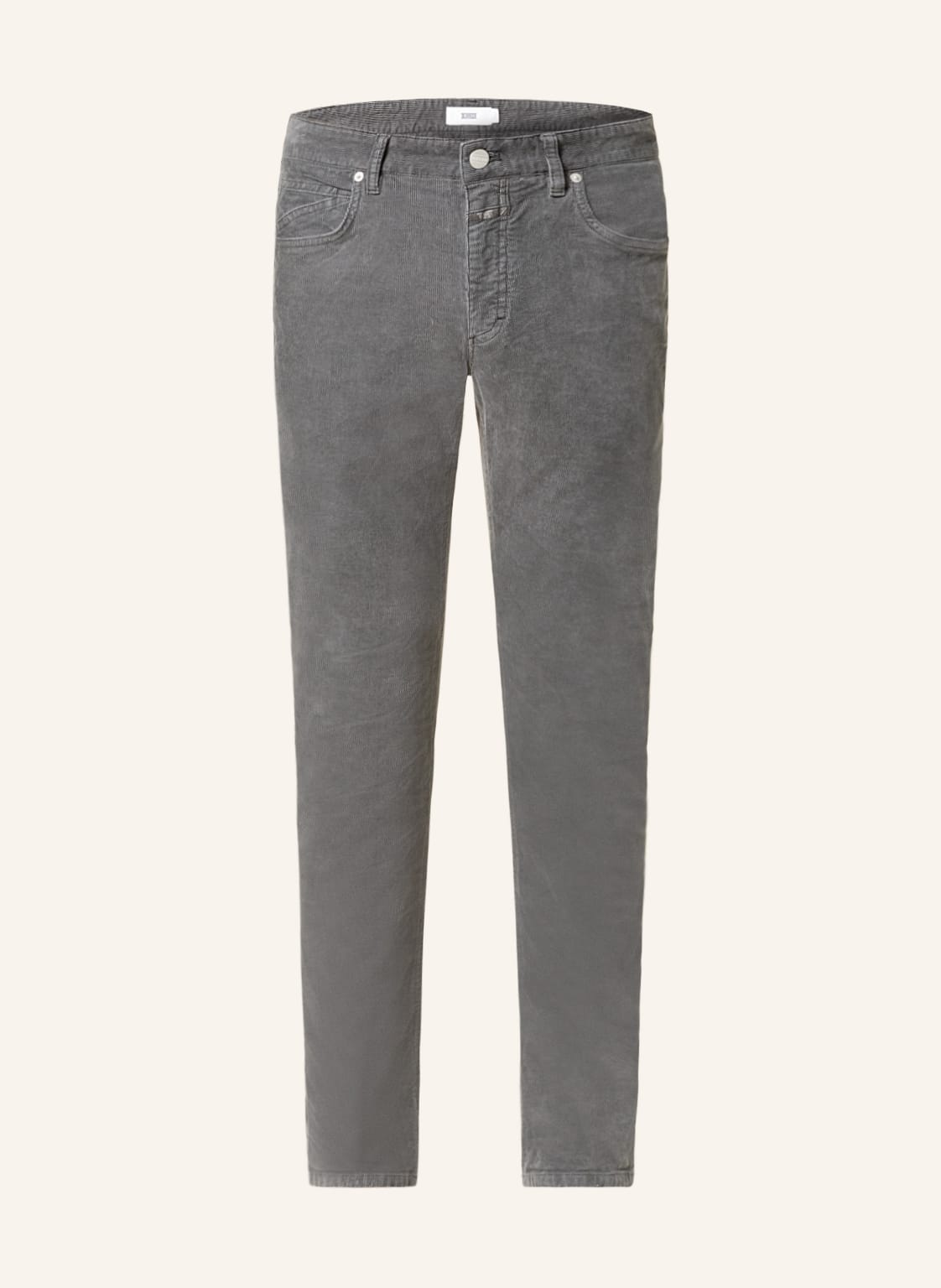 Image of Closed Cordhose Unity Slim Fit grau