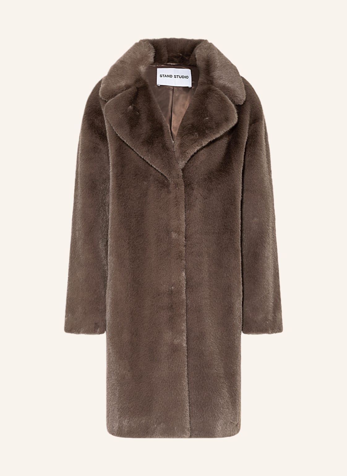 Image of Stand Studio Kunstfell-Mantel Camille braun