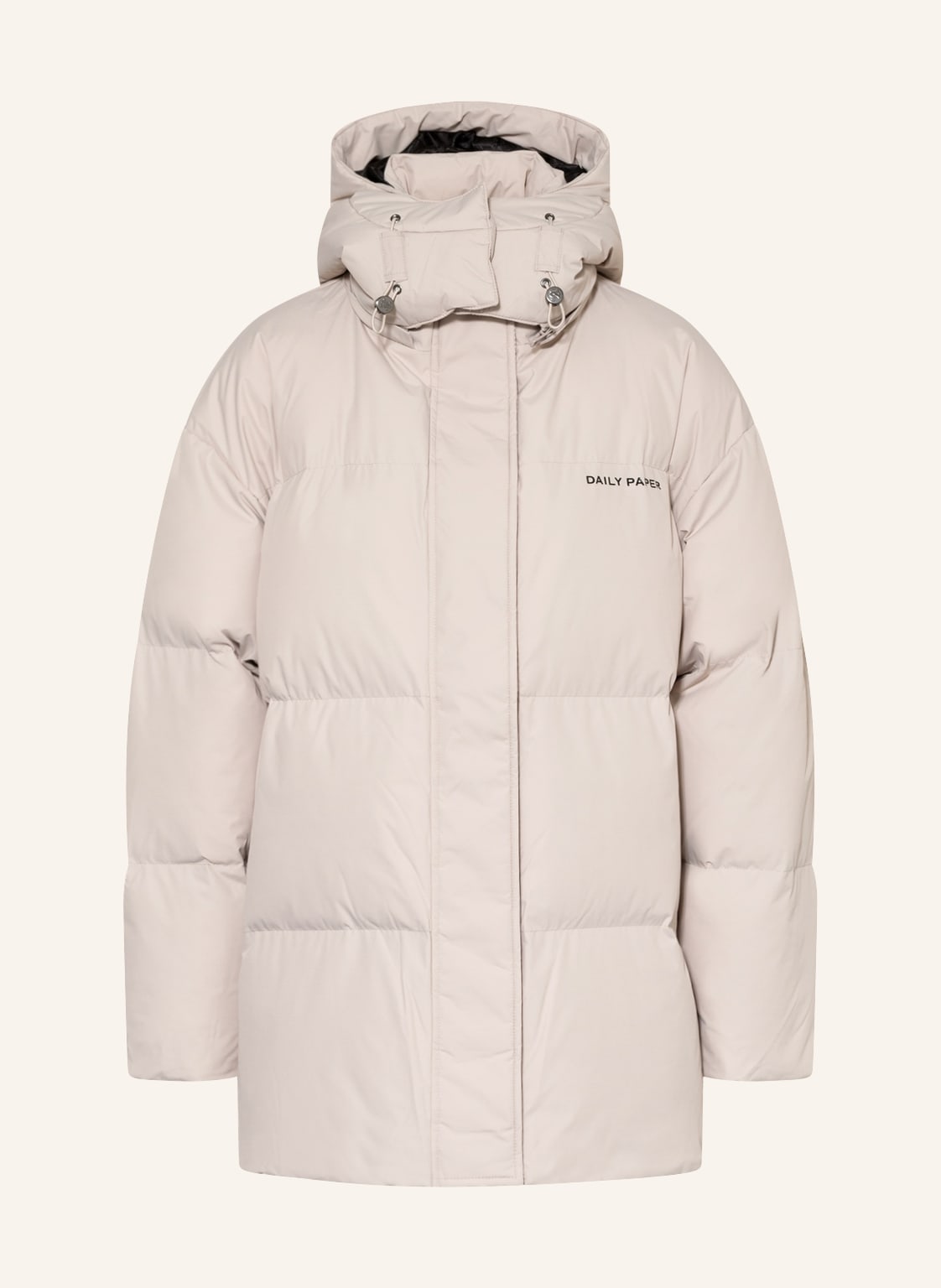 Image of Daily Paper Steppmantel Nicole Mit Abnehmbarer Kapuze grau