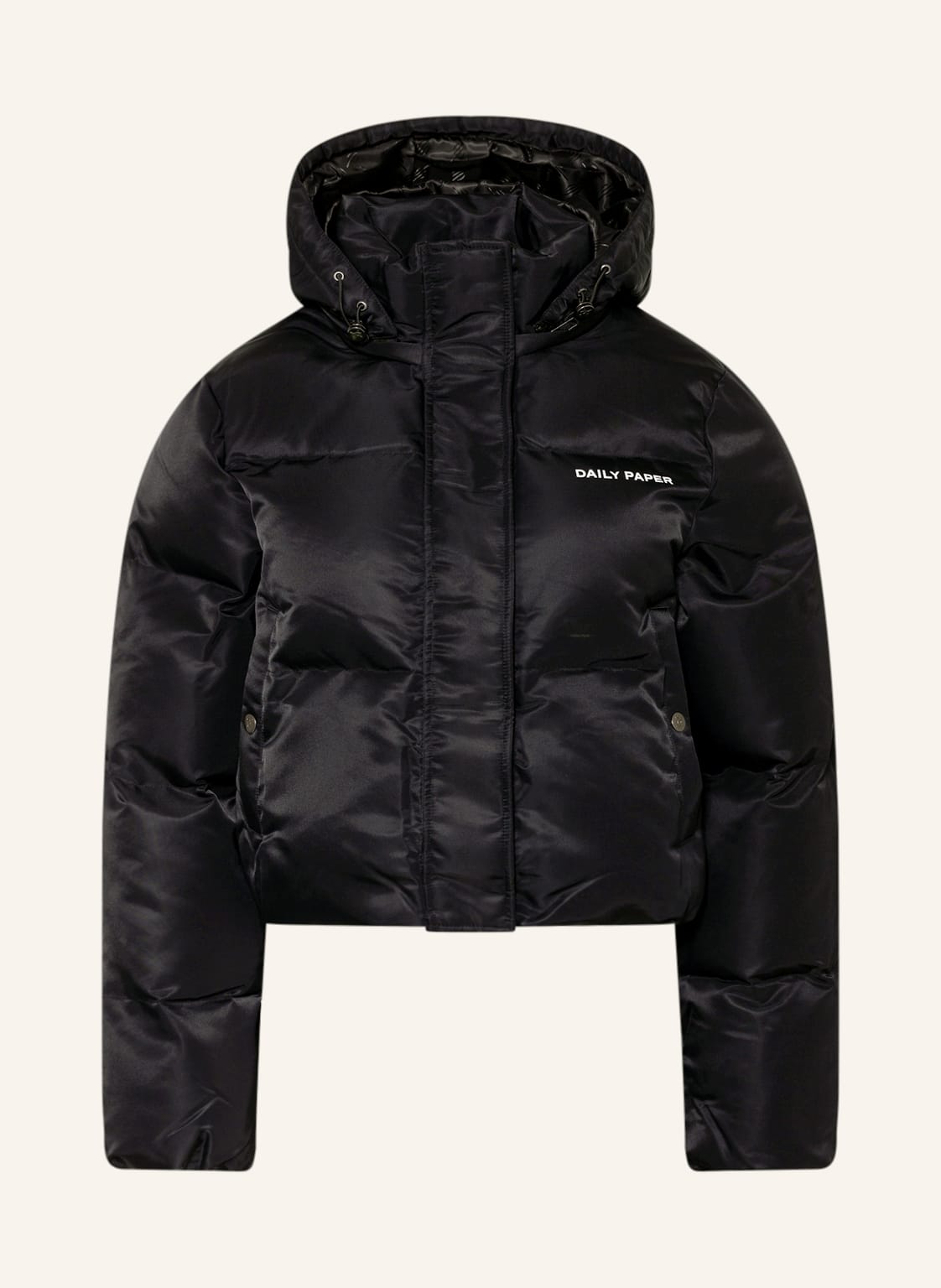 Image of Daily Paper Steppjacke Epuff Mit Abnehmbarer Kapuze schwarz