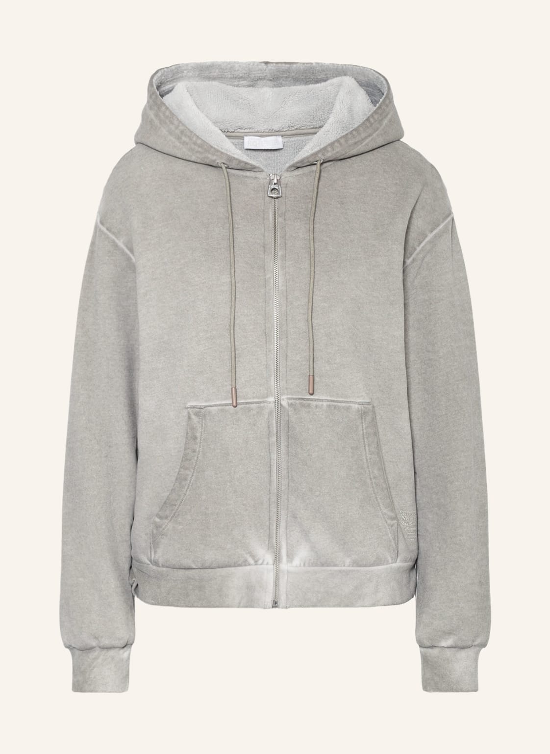Image of Better Rich Sweatjacke Mit Teddyfell grau