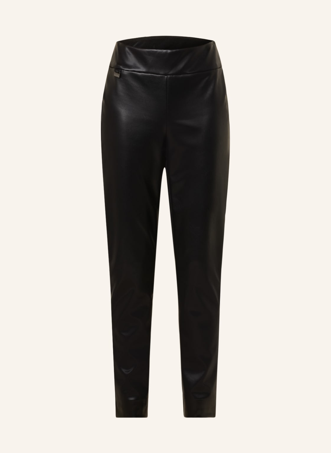 Image of Joseph Ribkoff Hose In Lederoptik schwarz