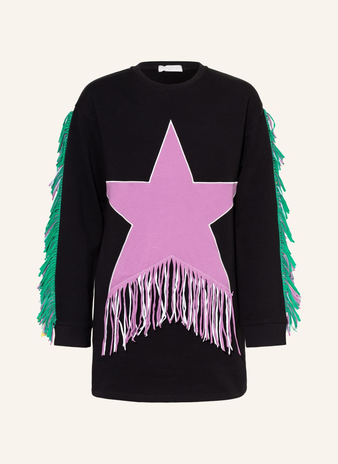 Image of Stella Mccartney Kids Kleid Mit Fransen schwarz