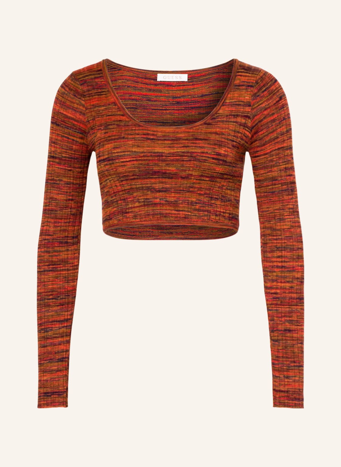 Image of Guess Cropped-Longsleeve Anika rot