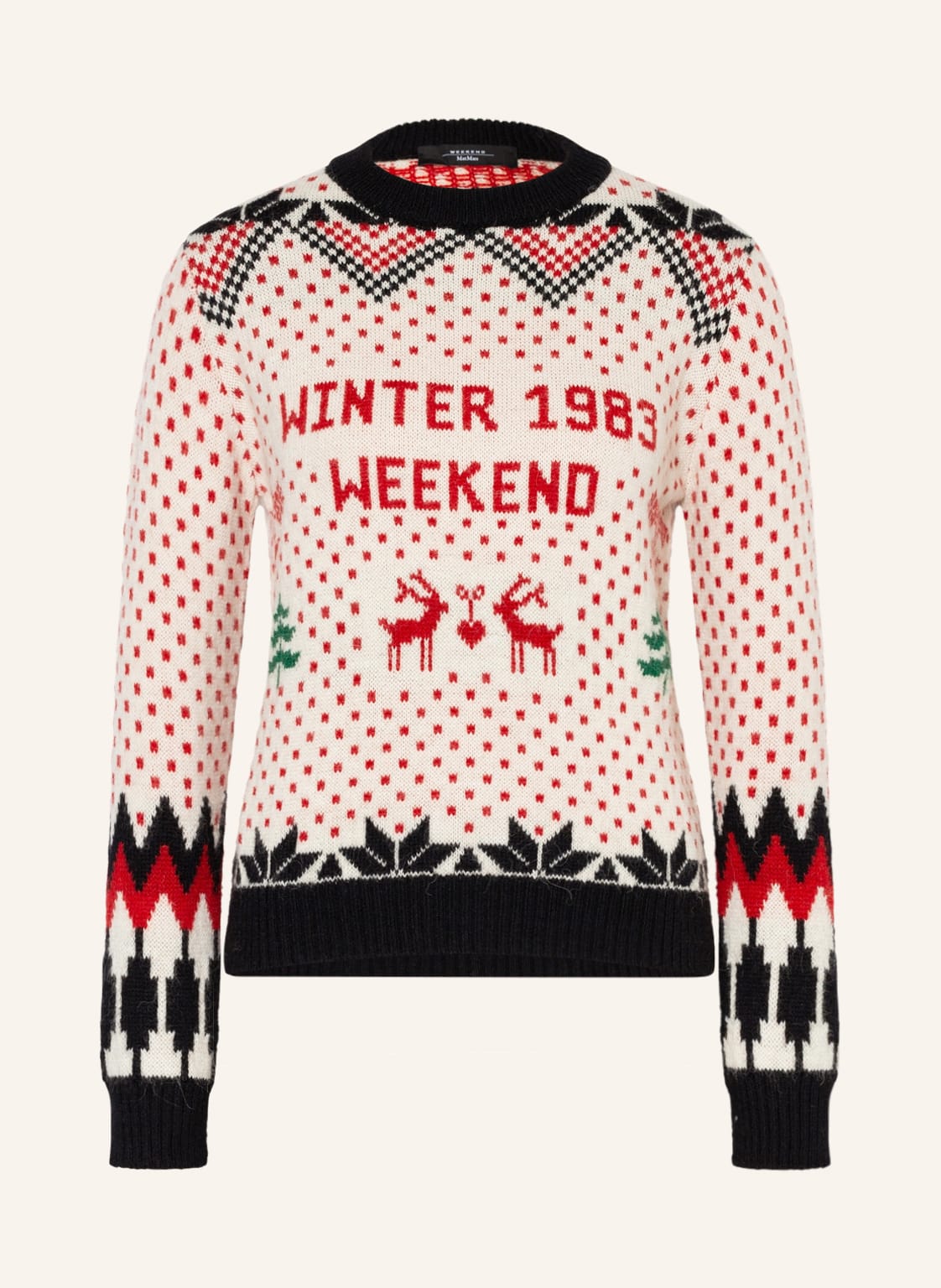 Image of Weekend Maxmara Pullover Rotondo Mit Alpaka schwarz