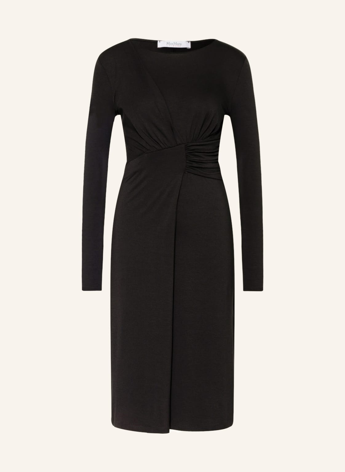 Image of Maxmara Leisure Jerseykleid Erica In Wickeloptik schwarz