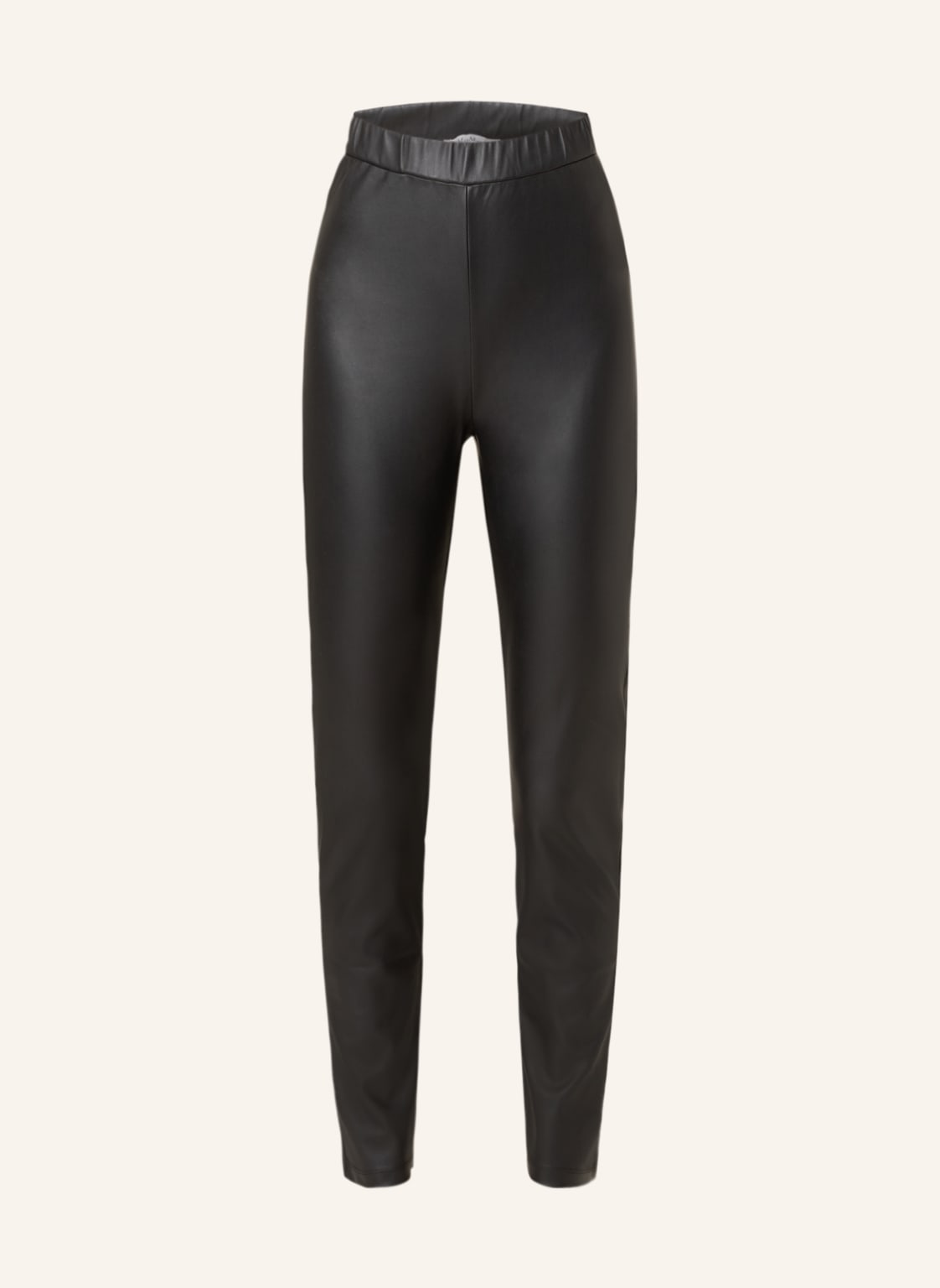 Image of Maxmara Leisure Leggings Ornella In Lederoptik schwarz