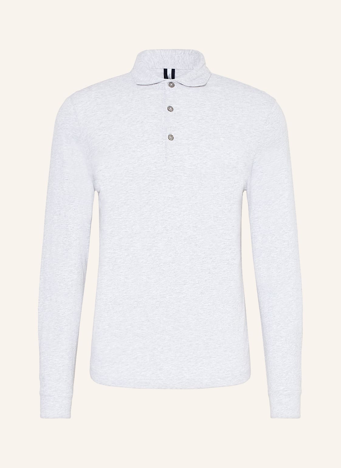 Image of Profuomo Jersey-Poloshirt grau