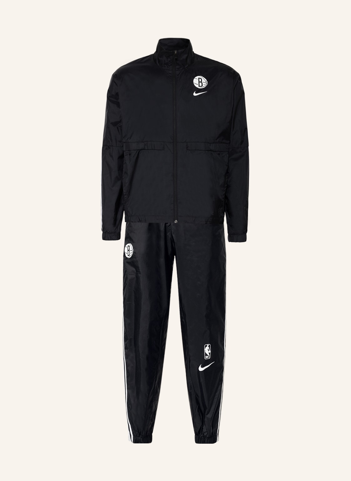 Image of Nike Trainingsanzug Courtside Mit Mesh schwarz