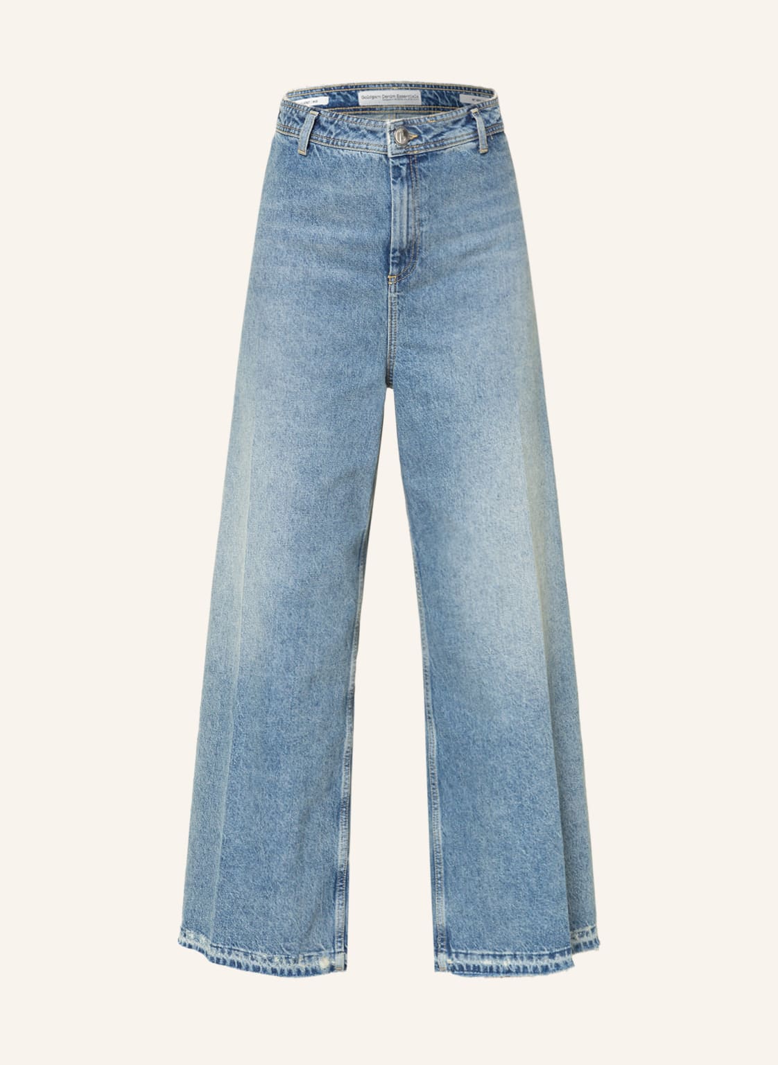 Image of Goldgarn Denim Flared Jeans Wallstadt blau