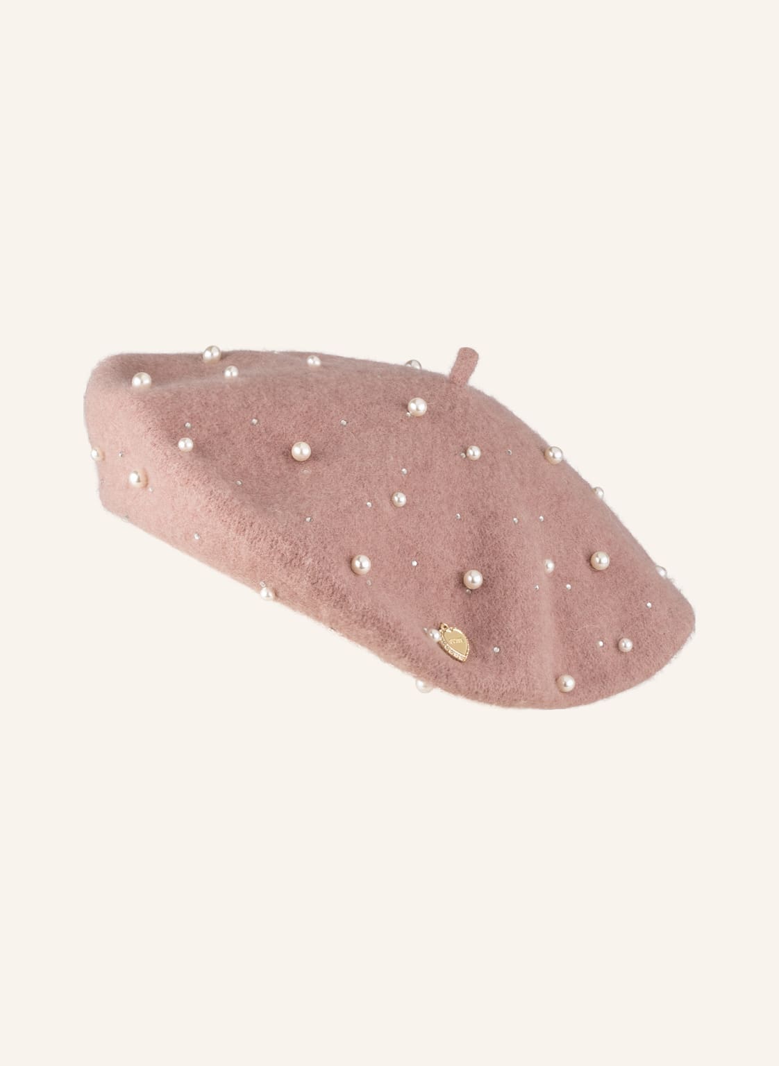 Image of Guess Mütze Beret Mit Perlen rosa