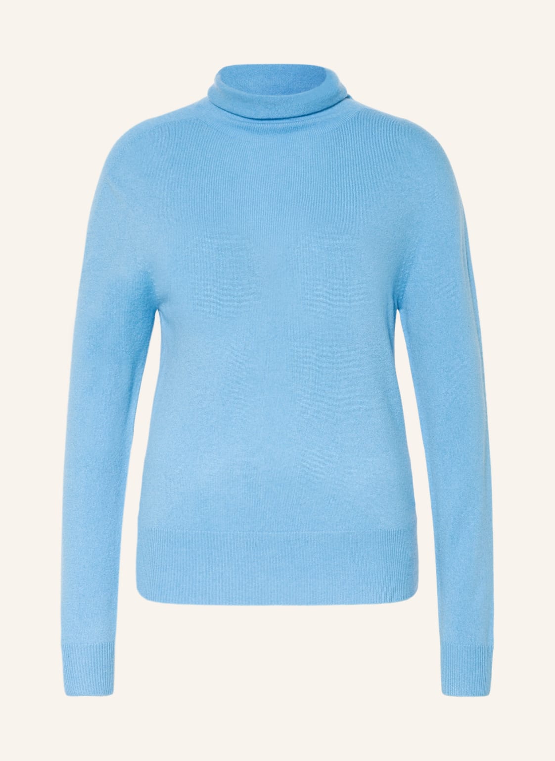 Image of Boss Rollkragenpullover Fatenan Aus Cashmere blau