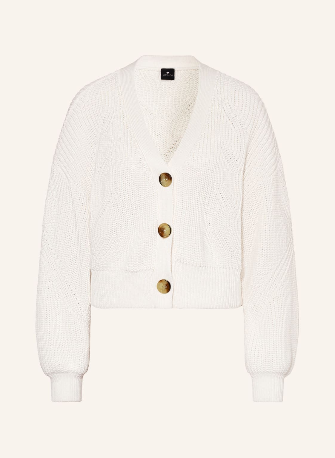 Image of Lovjoi Oversized-Strickjacke Antoinett weiss